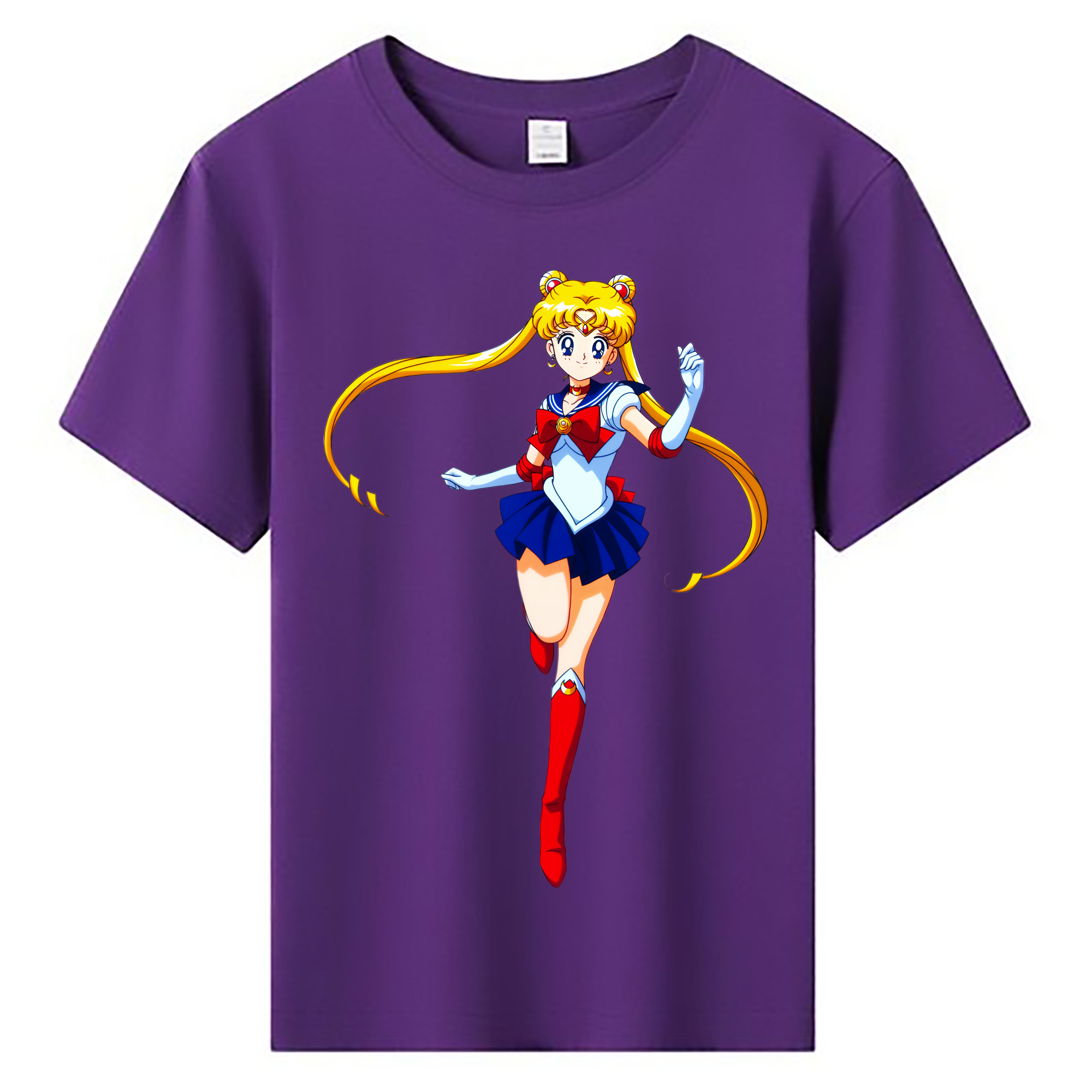 （画像用） 美少女戦士セーラームーン 月野 うさぎ つきの うさぎ Sailor Moon Tsukino Usagi 綿100％キッズTシャツ（フロントプリント）