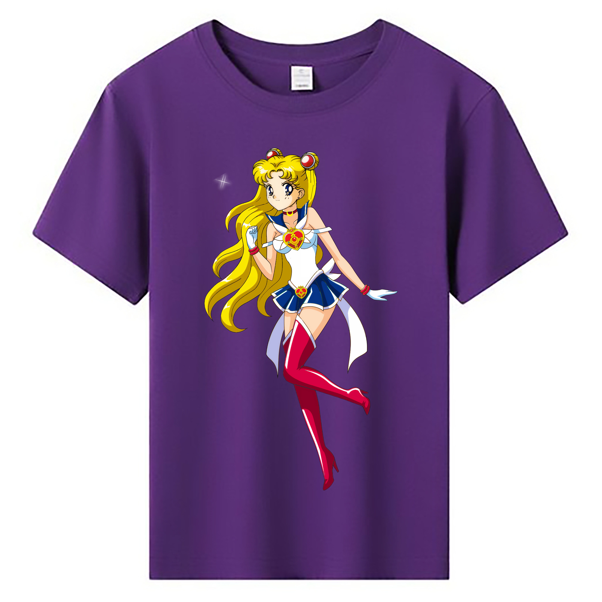 （画像用） 美少女戦士セーラームーン 月野 うさぎ つきの うさぎ Sailor Moon Tsukino Usagi 綿100％キッズTシャツ（フロントプリント）