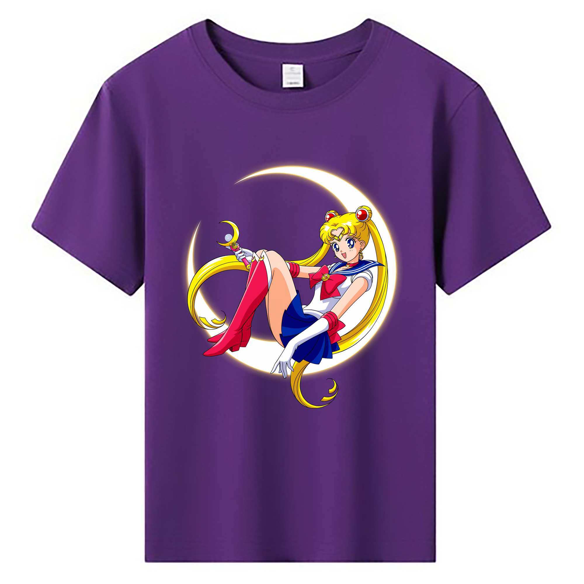 （画像用） 美少女戦士セーラームーン 月野 うさぎ つきの うさぎ Sailor Moon Tsukino Usagi 綿100％キッズTシャツ（フロントプリント）
