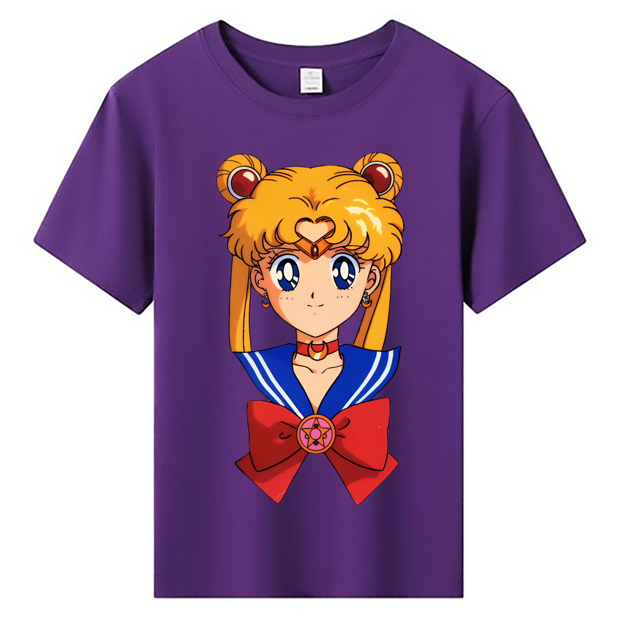 （画像用） 美少女戦士セーラームーン 月野 うさぎ つきの うさぎ Sailor Moon Tsukino Usagi 綿100％キッズTシャツ（フロントプリント）