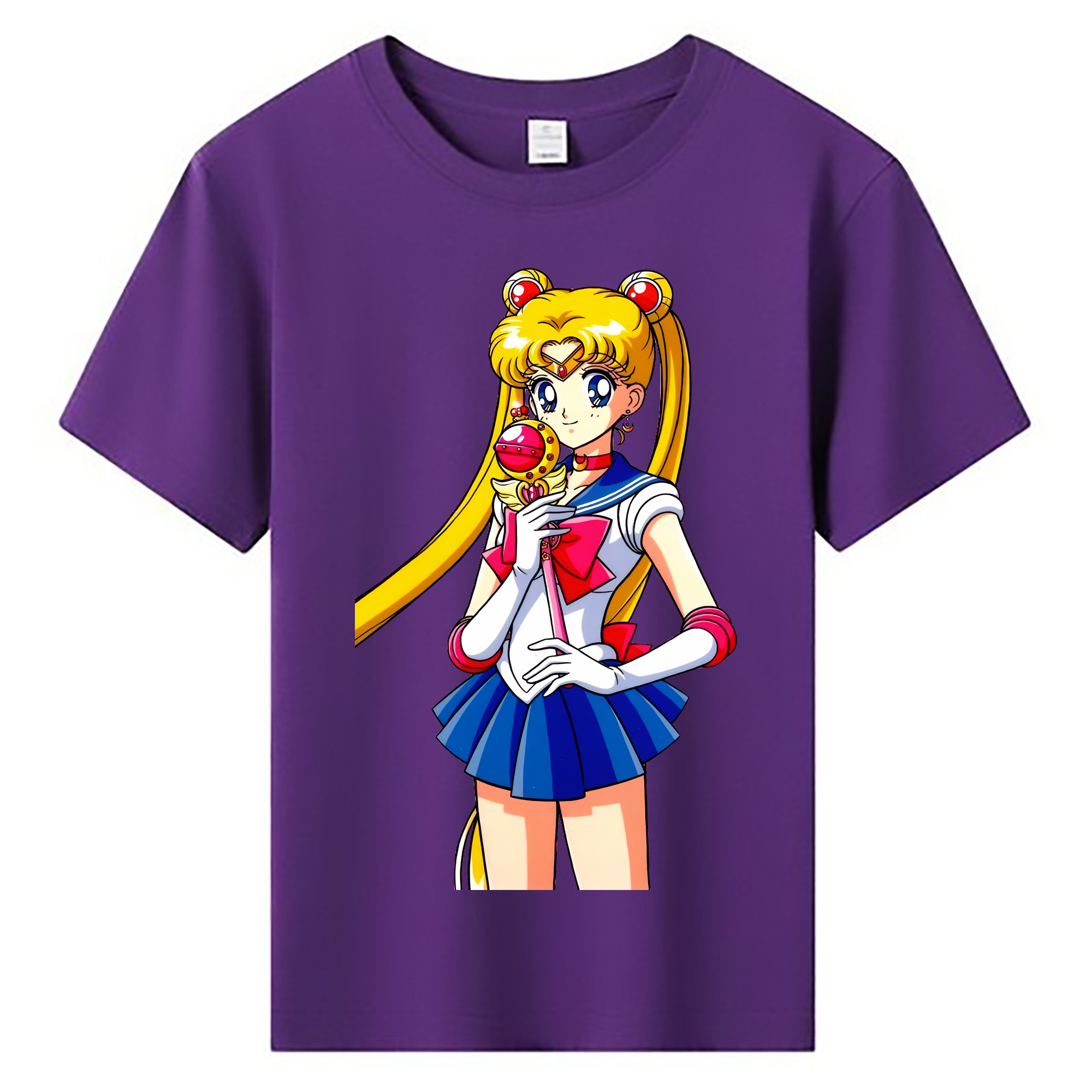 （画像用） 美少女戦士セーラームーン 月野 うさぎ つきの うさぎ Sailor Moon Tsukino Usagi 綿100％キッズTシャツ（フロントプリント）