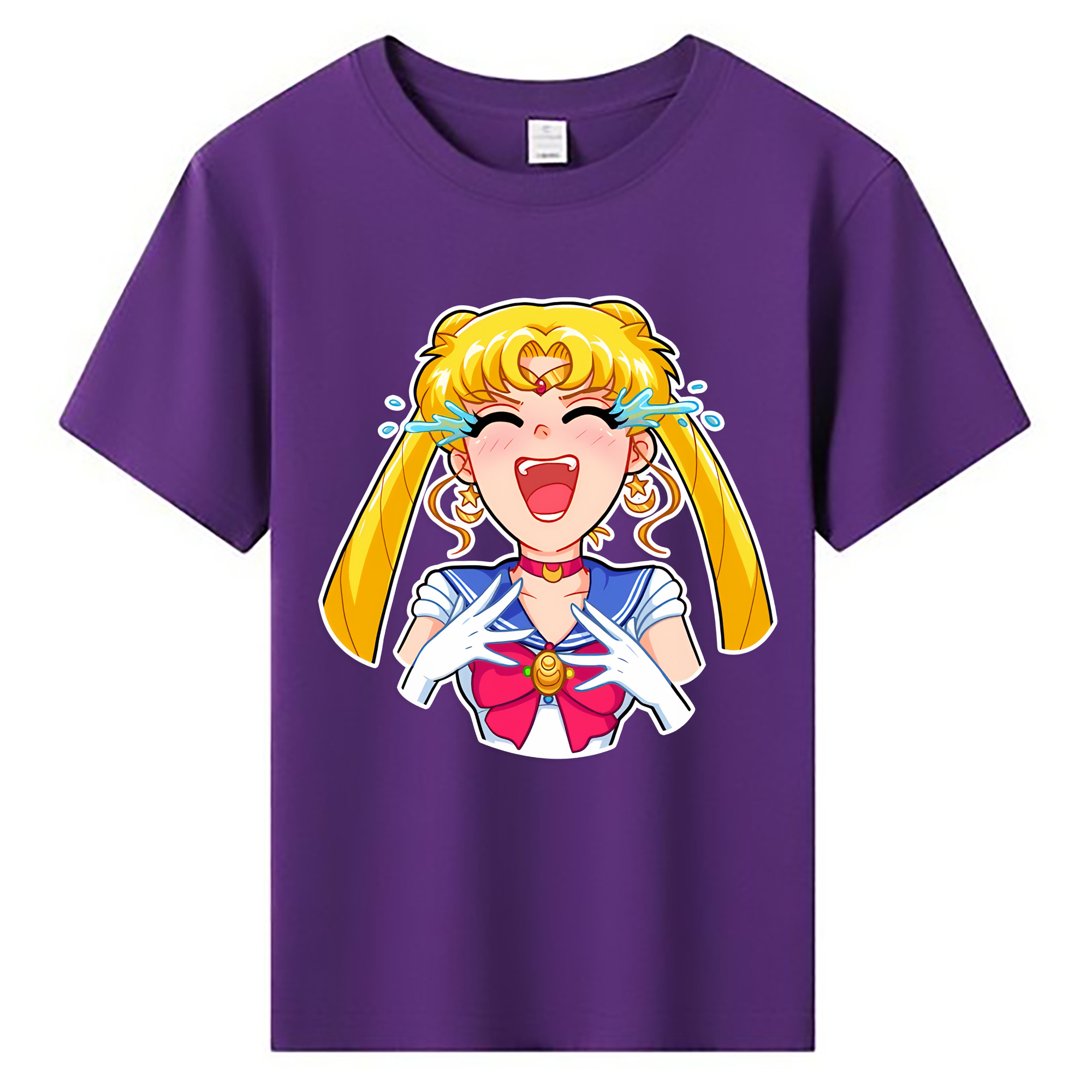 （画像用） 美少女戦士セーラームーン 月野 うさぎ つきの うさぎ Sailor Moon Tsukino Usagi 綿100％キッズTシャツ（フロントプリント）