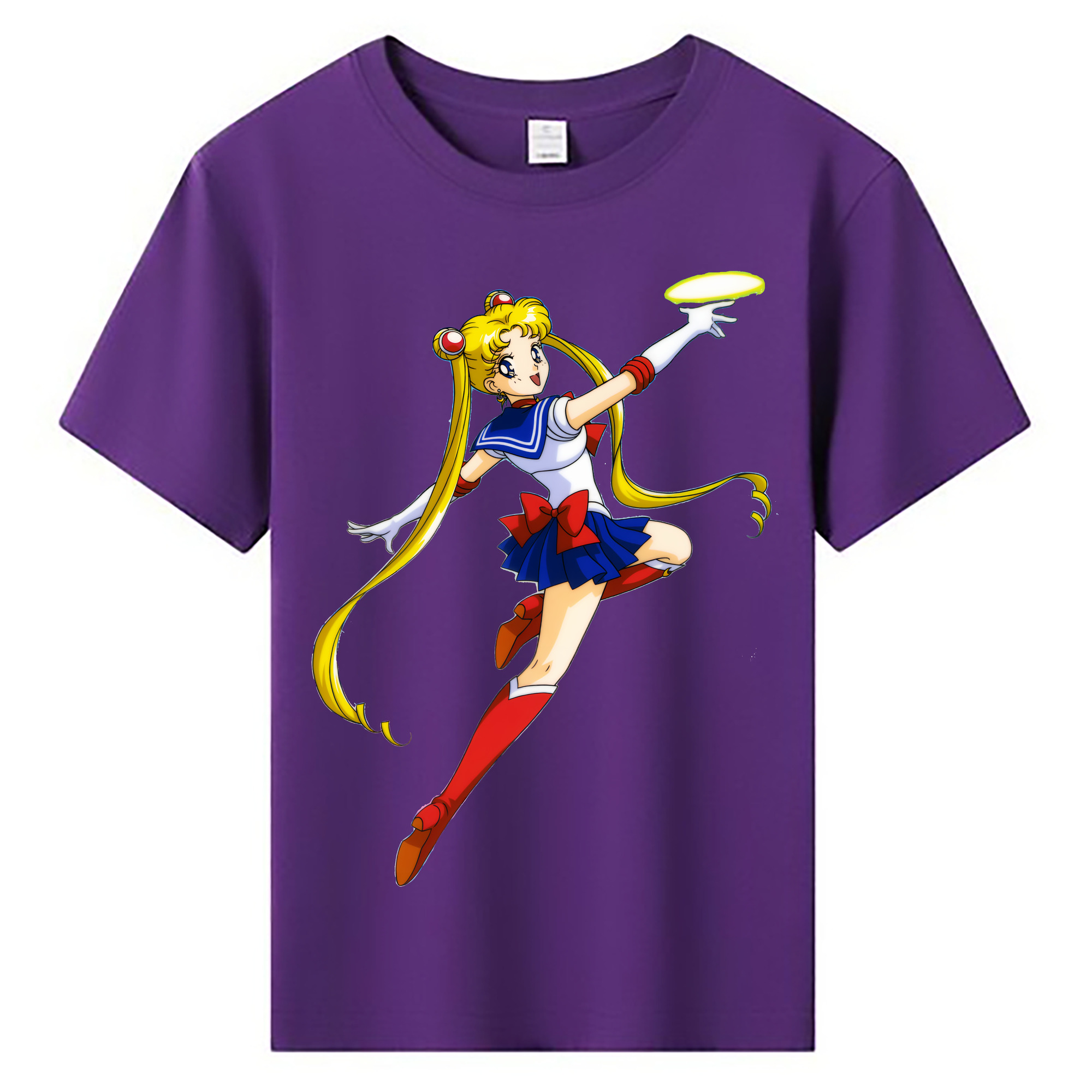 （画像用） 美少女戦士セーラームーン 月野 うさぎ つきの うさぎ Sailor Moon Tsukino Usagi 綿100％キッズTシャツ（フロントプリント）