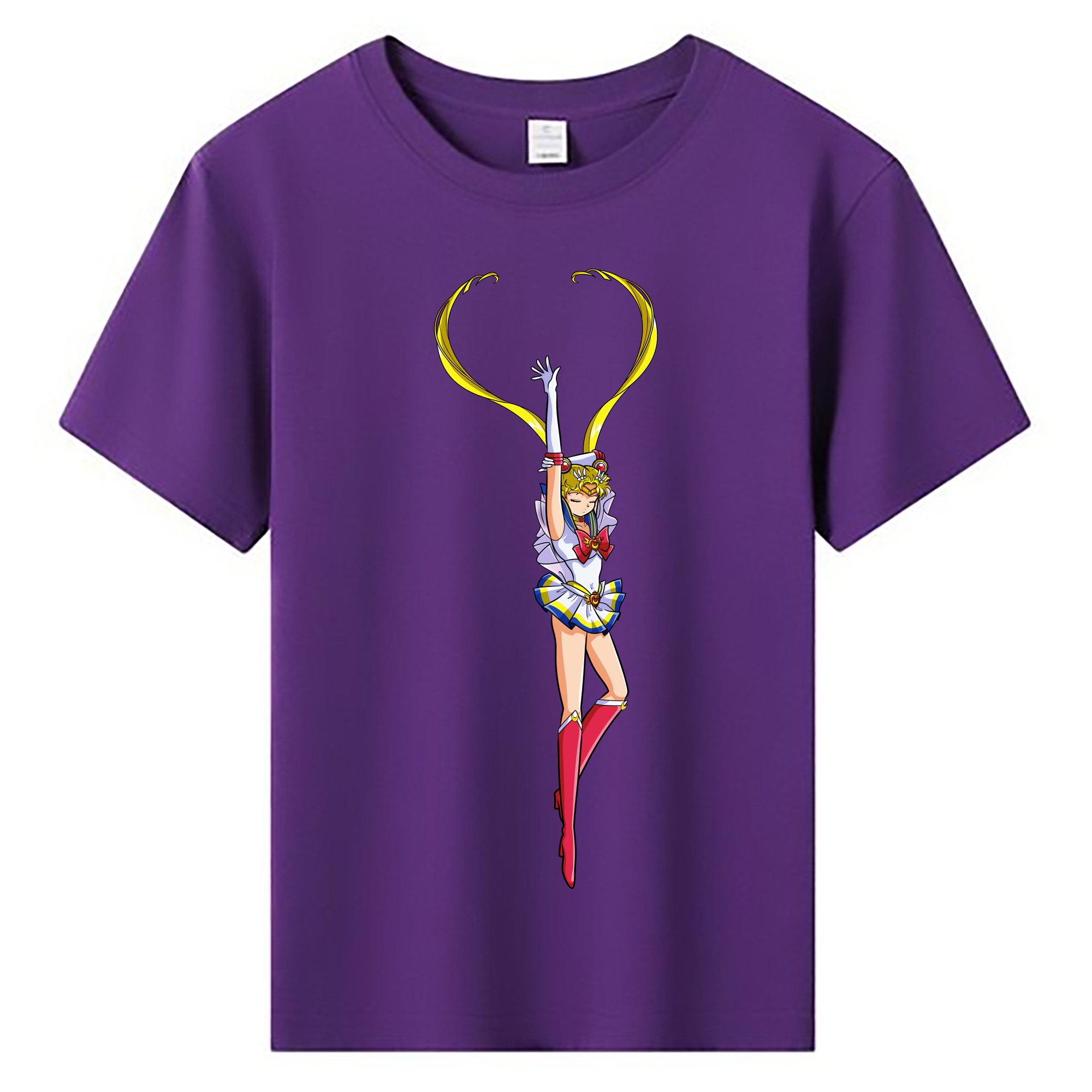 （画像用） 美少女戦士セーラームーン 月野 うさぎ つきの うさぎ Sailor Moon Tsukino Usagi 綿100％キッズTシャツ（フロントプリント）