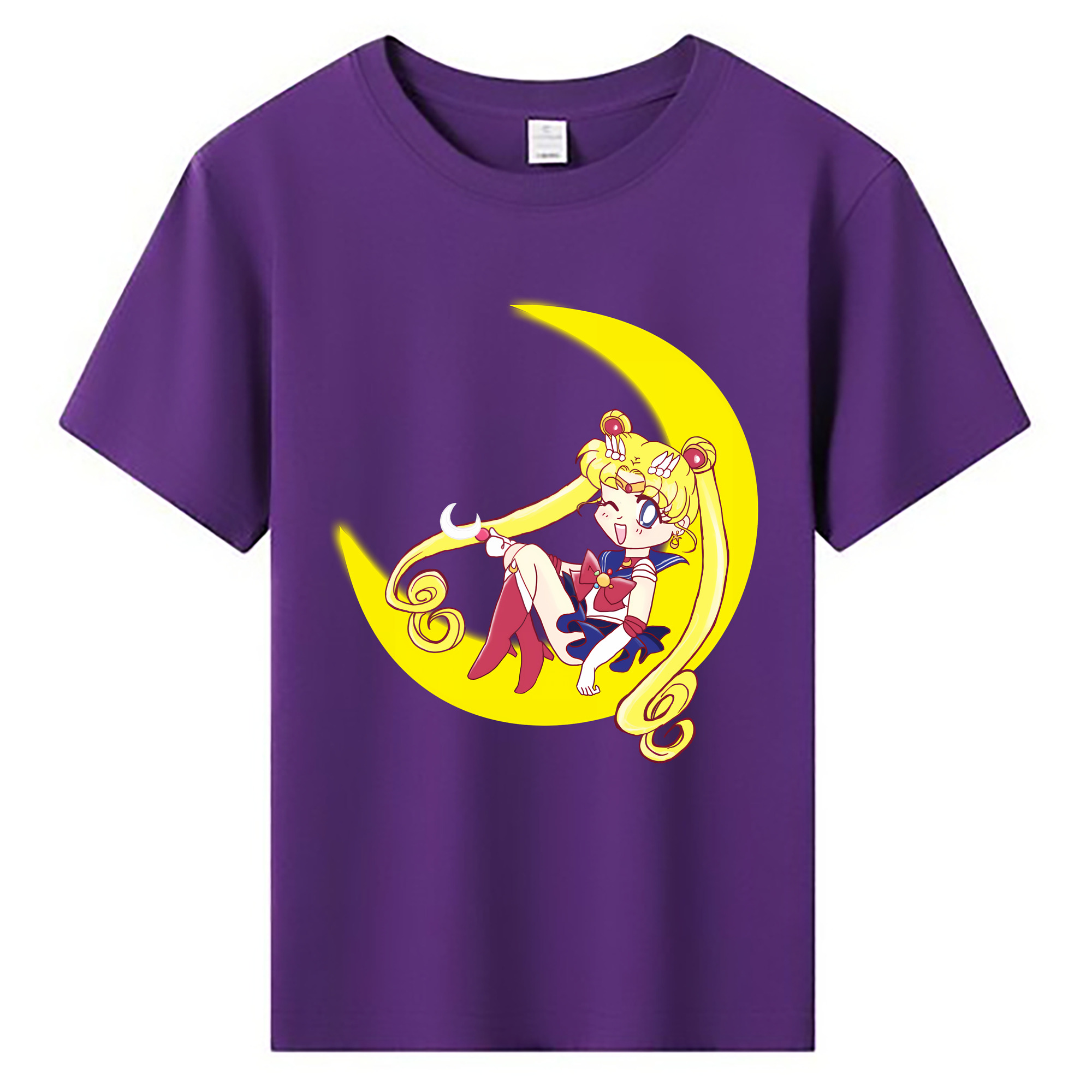 （画像用） 美少女戦士セーラームーン 月野 うさぎ つきの うさぎ Sailor Moon Tsukino Usagi 綿100％キッズTシャツ（フロントプリント）