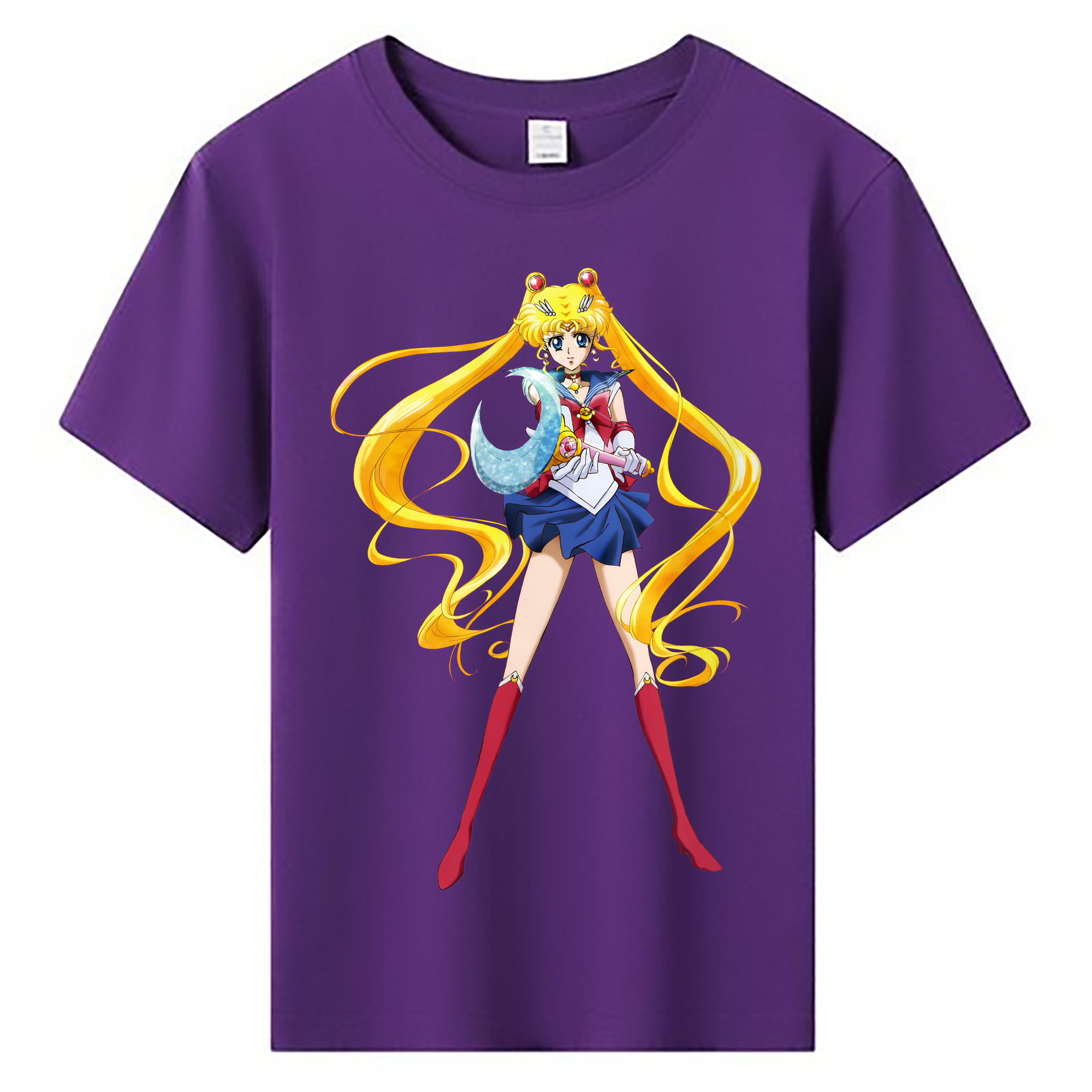 （画像用） 美少女戦士セーラームーン 月野 うさぎ つきの うさぎ Sailor Moon Tsukino Usagi 綿100％キッズTシャツ（フロントプリント）