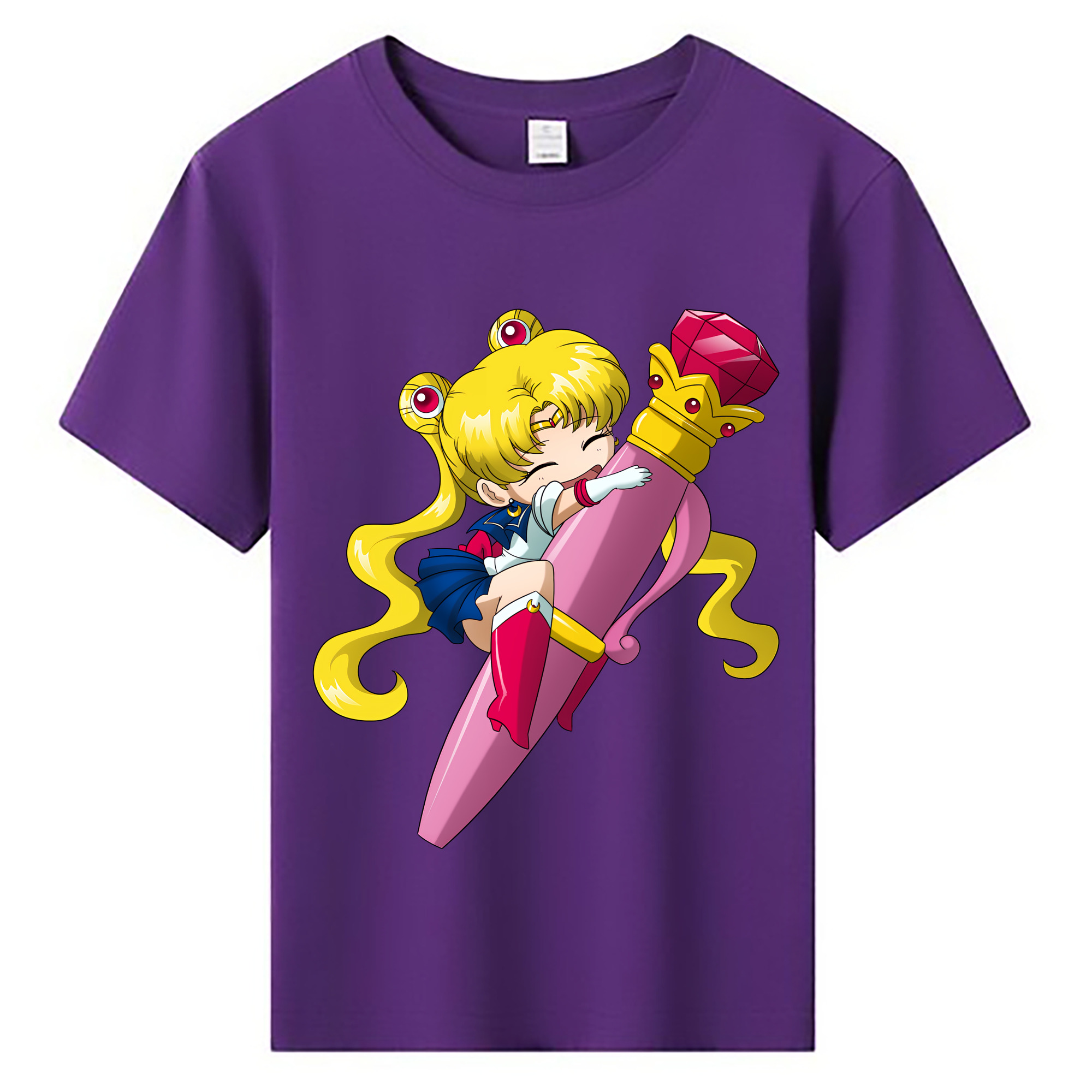 （画像用） 美少女戦士セーラームーン 月野 うさぎ つきの うさぎ Sailor Moon Tsukino Usagi 綿100％キッズTシャツ（フロントプリント）