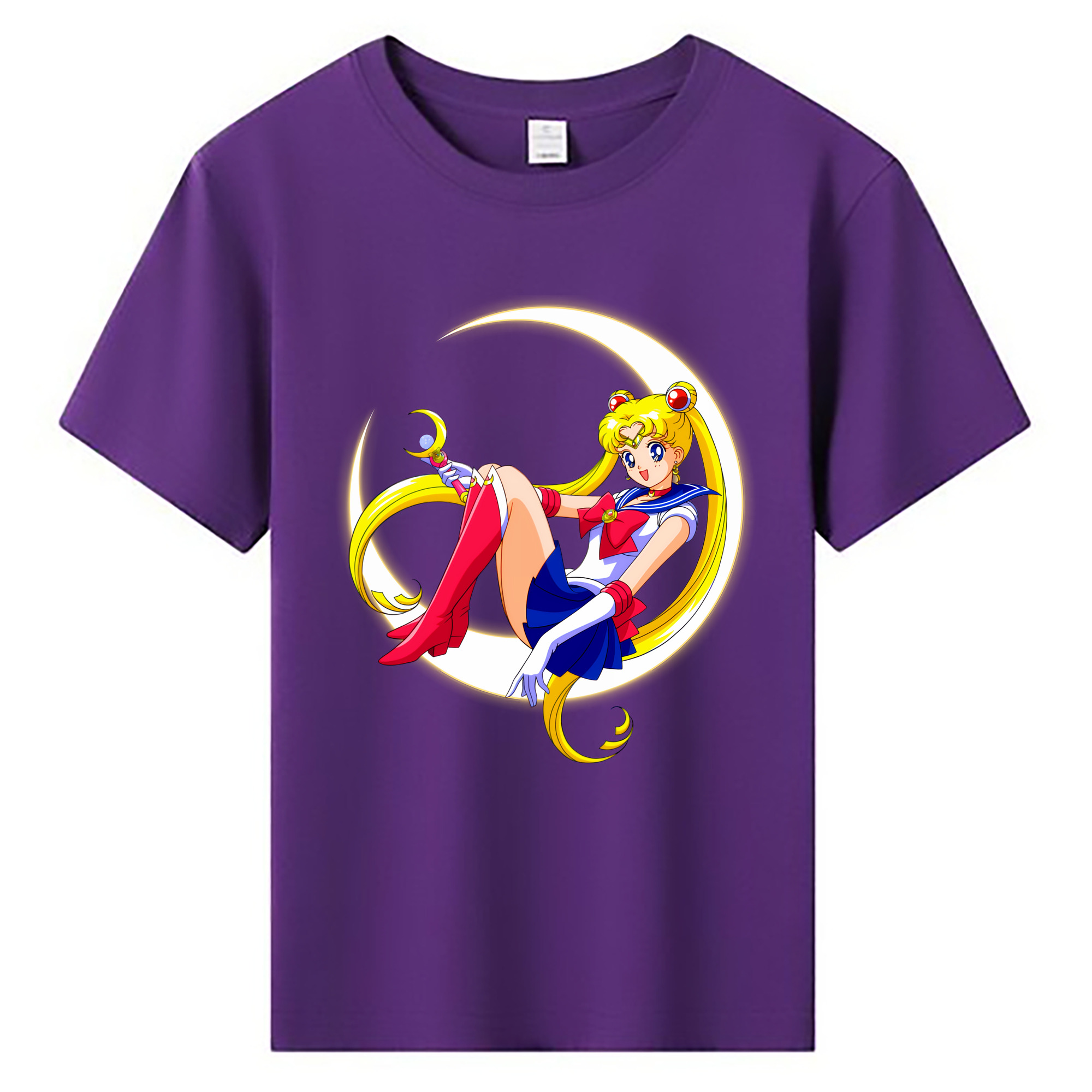 （画像用） 美少女戦士セーラームーン 月野 うさぎ つきの うさぎ Sailor Moon Tsukino Usagi 綿100％キッズTシャツ（フロントプリント）