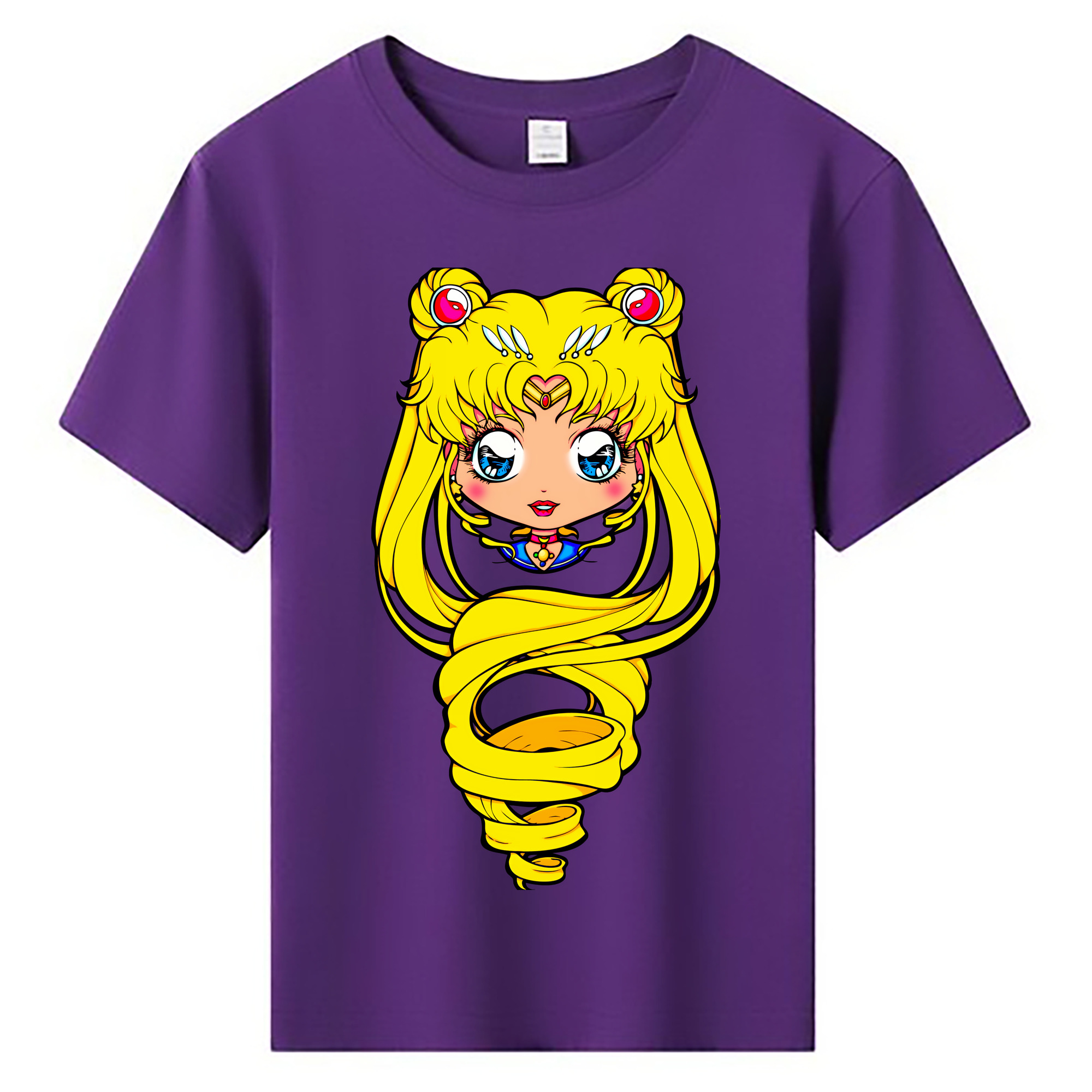 （画像用） 美少女戦士セーラームーン 月野 うさぎ つきの うさぎ Sailor Moon Tsukino Usagi 綿100％キッズTシャツ（フロントプリント）