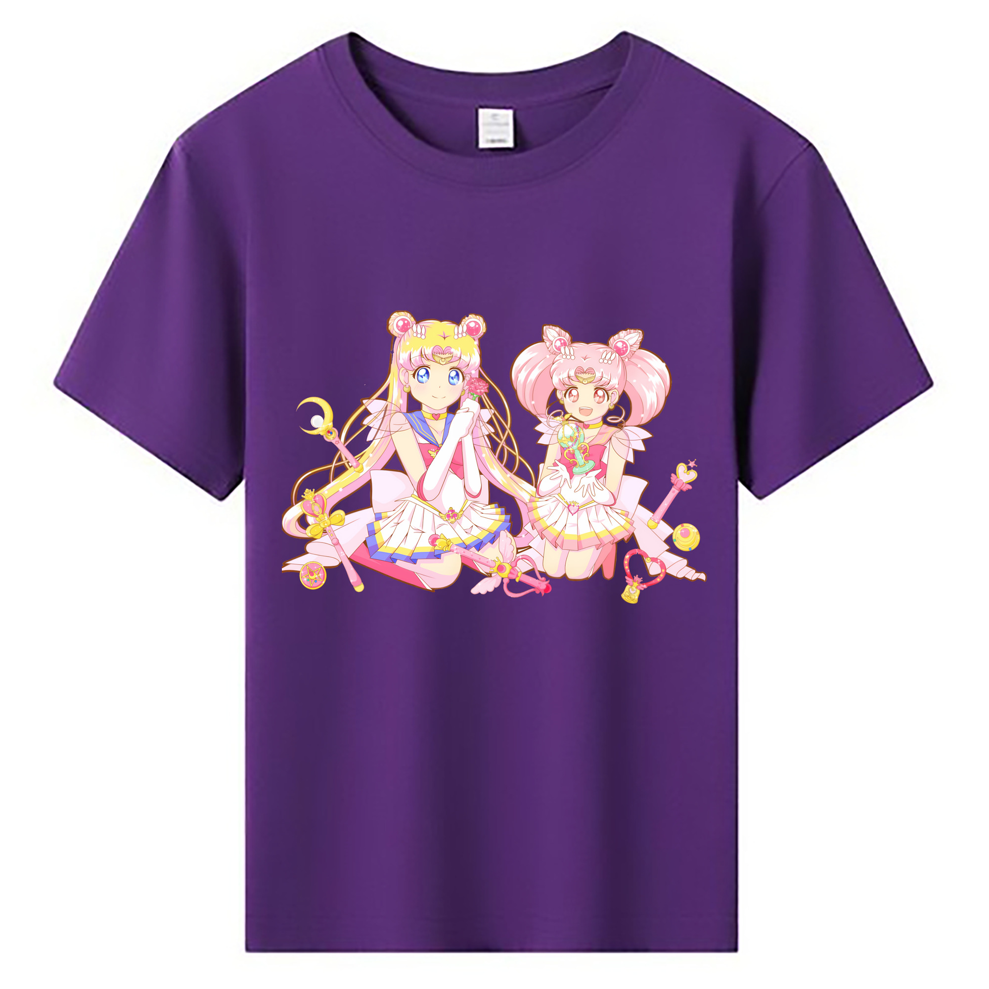 （画像用） 美少女戦士セーラームーン 月野 うさぎ つきの うさぎ Sailor Moon Tsukino Usagi 綿100％キッズTシャツ（フロントプリント）