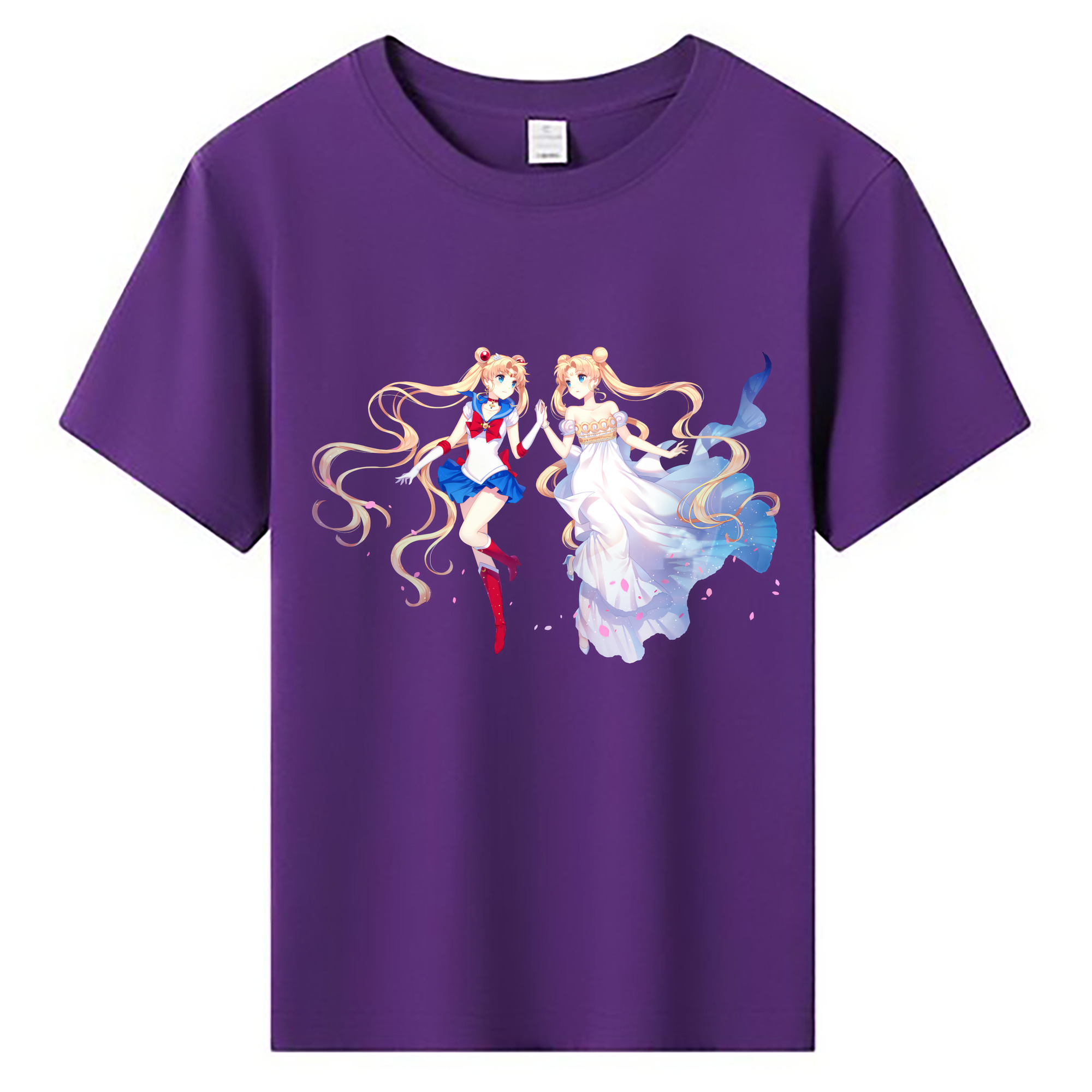 （画像用） 美少女戦士セーラームーン 月野 うさぎ つきの うさぎ Sailor Moon Tsukino Usagi 綿100％キッズTシャツ（フロントプリント）