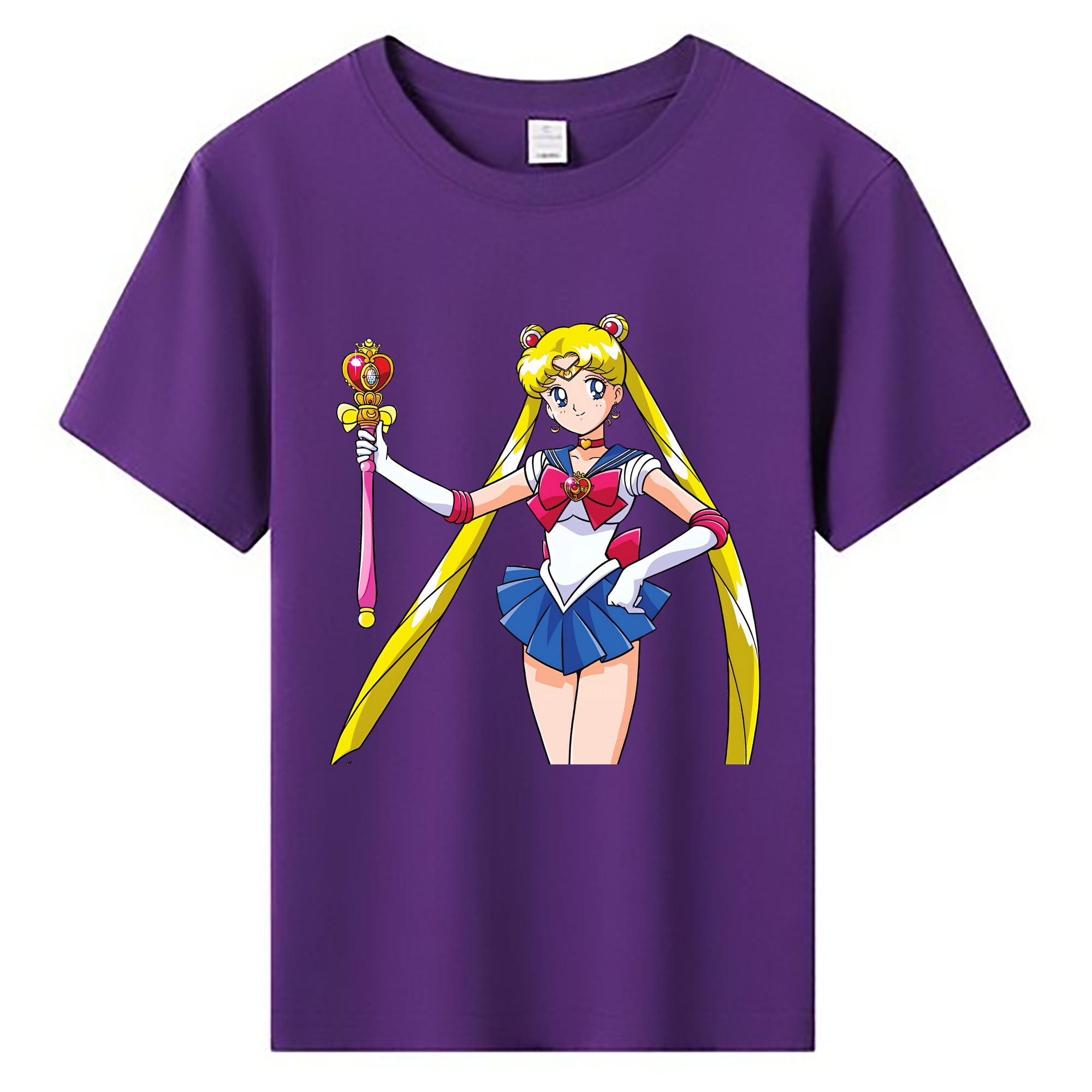 （画像用） 美少女戦士セーラームーン 月野 うさぎ つきの うさぎ Sailor Moon Tsukino Usagi 綿100％キッズTシャツ（フロントプリント）