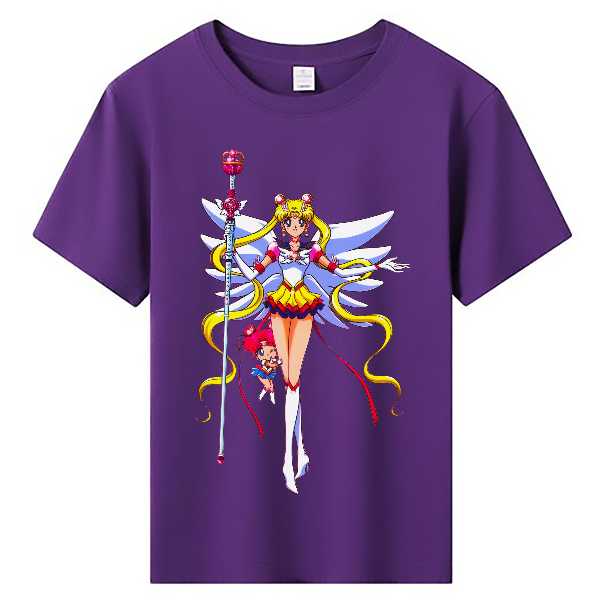 （画像用） 美少女戦士セーラームーン 月野 うさぎ つきの うさぎ Sailor Moon Tsukino Usagi 綿100％キッズTシャツ（フロントプリント）