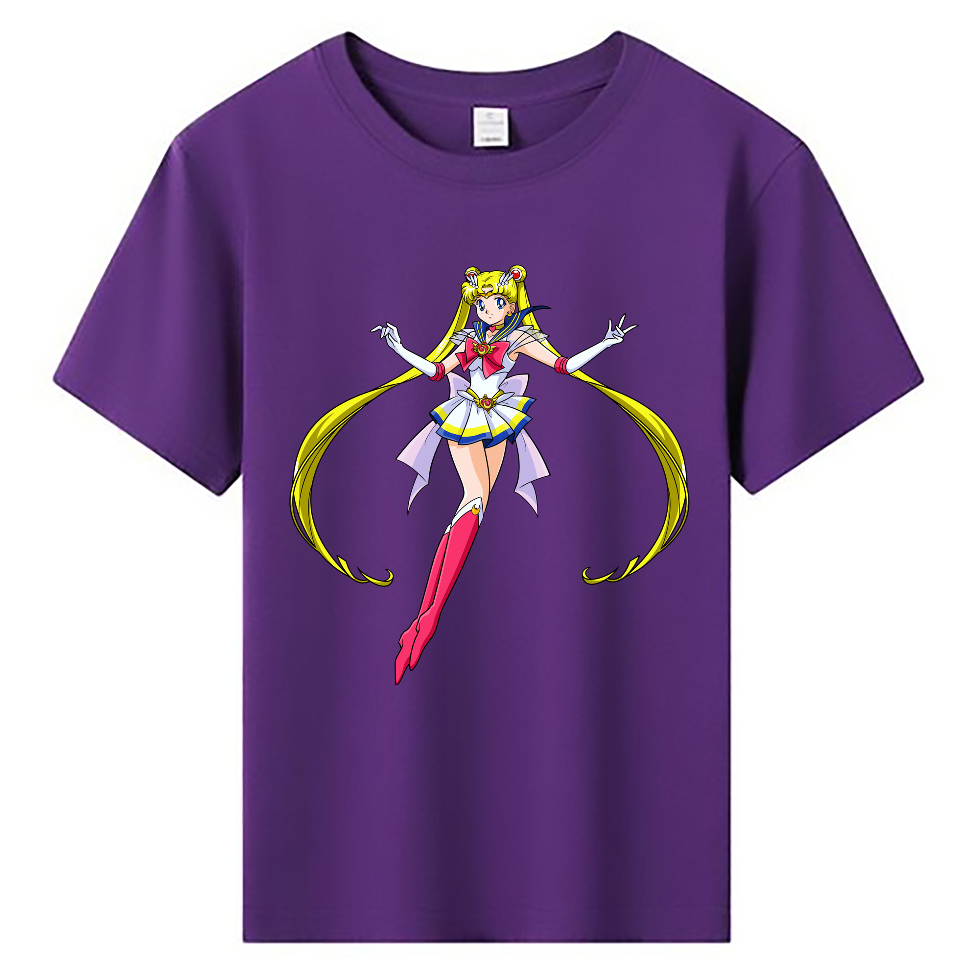 （画像用） 美少女戦士セーラームーン 月野 うさぎ つきの うさぎ Sailor Moon Tsukino Usagi 綿100％キッズTシャツ（フロントプリント）