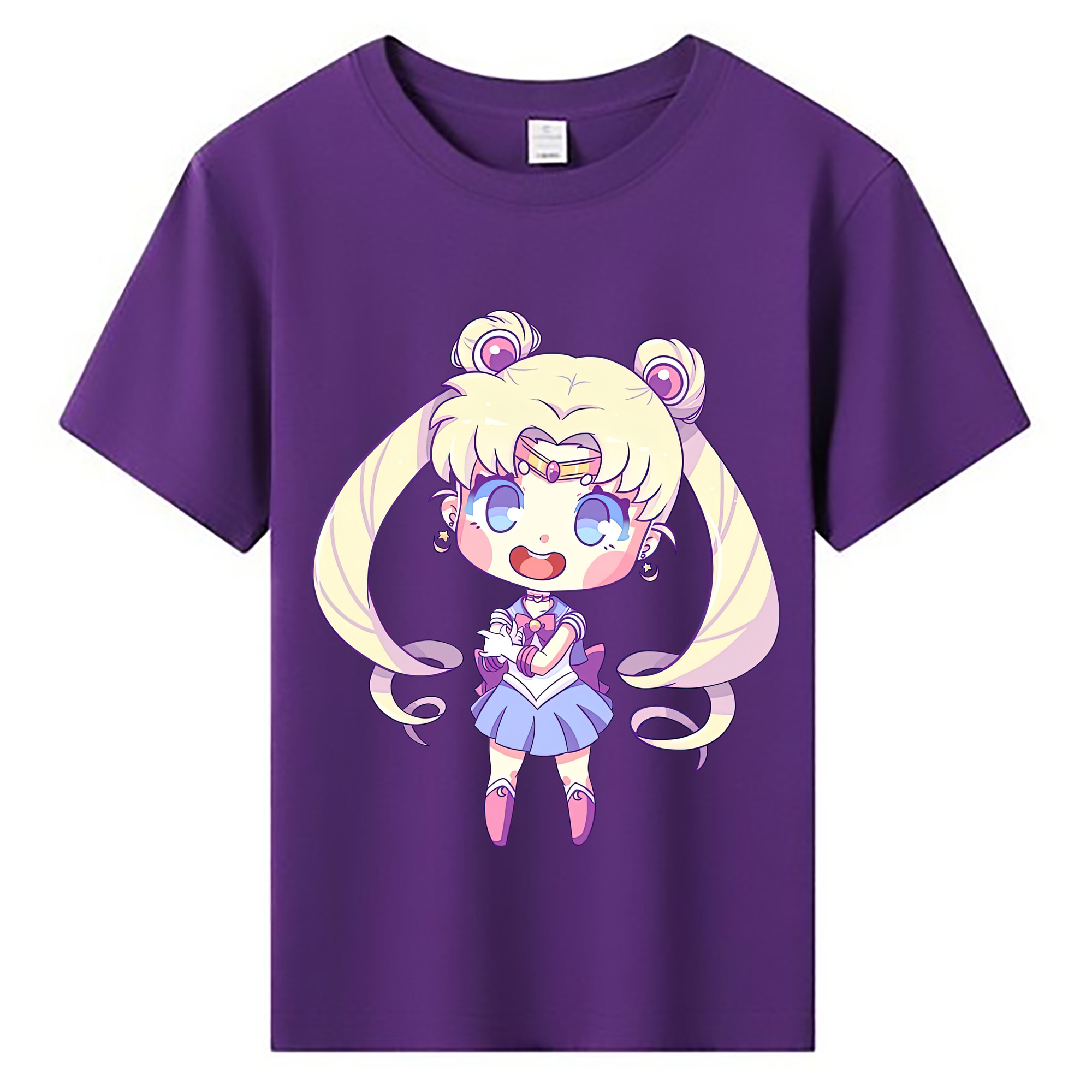 （画像用） 美少女戦士セーラームーン 月野 うさぎ つきの うさぎ Sailor Moon Tsukino Usagi 綿100％キッズTシャツ（フロントプリント）