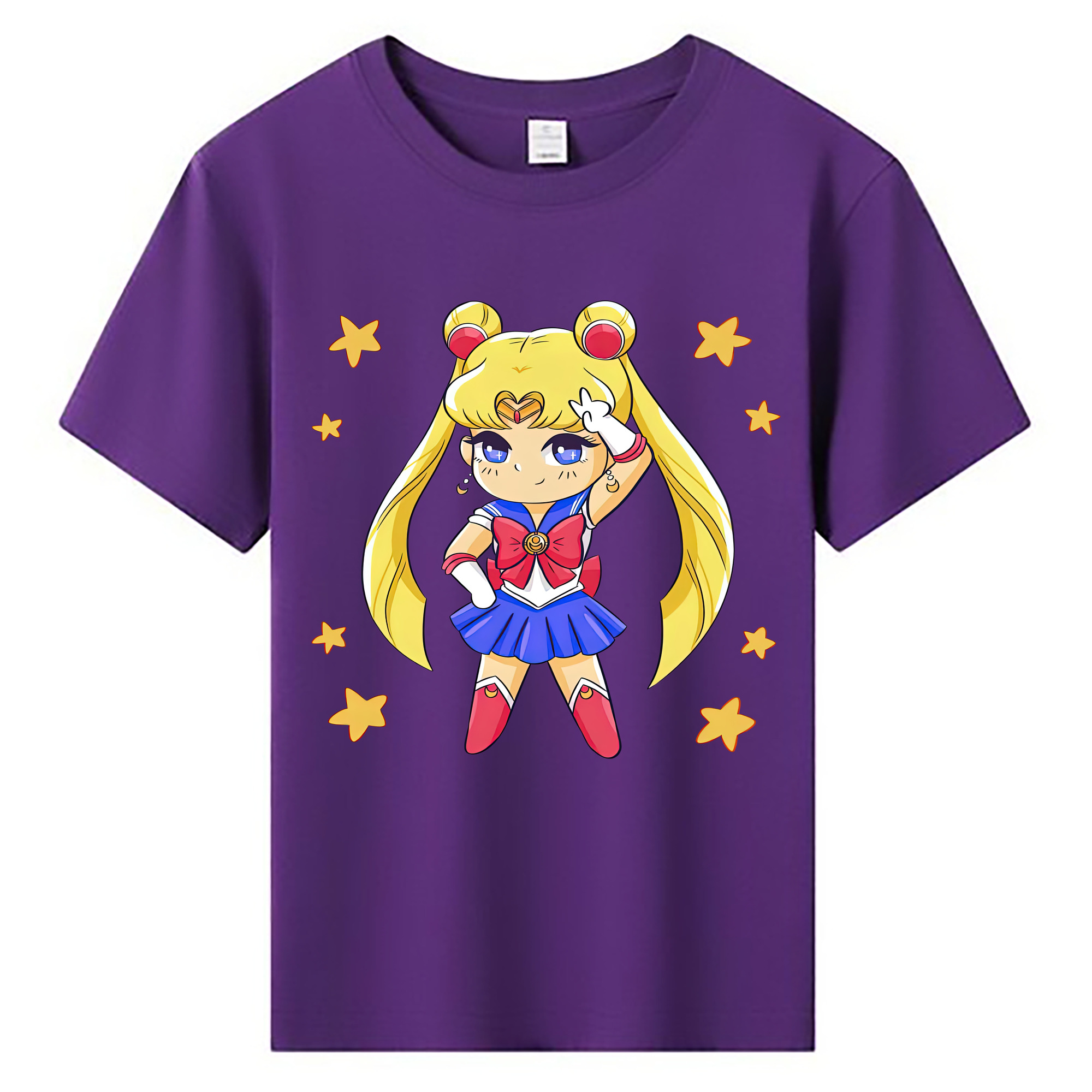 （画像用） 美少女戦士セーラームーン 月野 うさぎ つきの うさぎ Sailor Moon Tsukino Usagi 綿100％キッズTシャツ（フロントプリント）