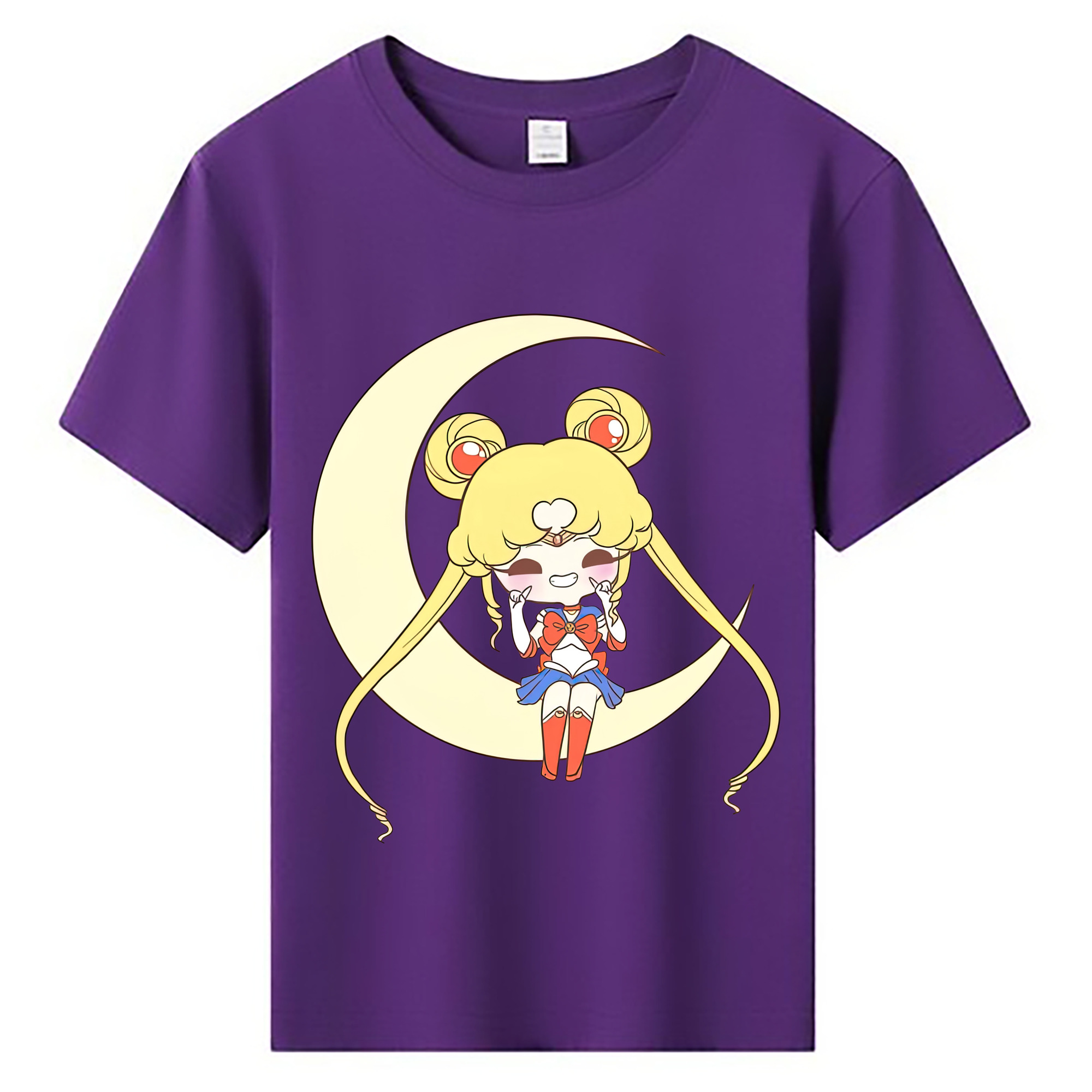 （画像用） 美少女戦士セーラームーン 月野 うさぎ つきの うさぎ Sailor Moon Tsukino Usagi 綿100％キッズTシャツ（フロントプリント）