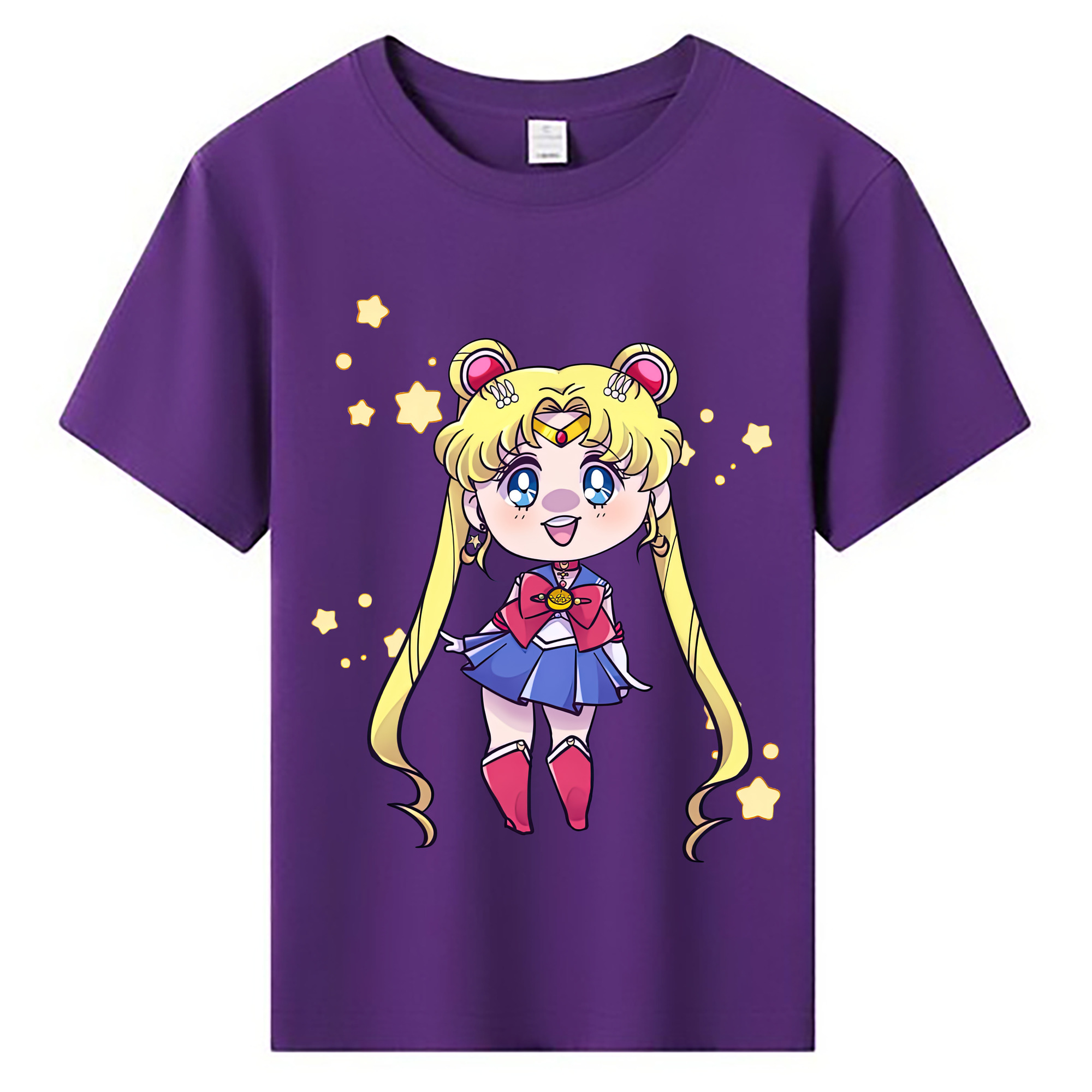 （画像用） 美少女戦士セーラームーン 月野 うさぎ つきの うさぎ Sailor Moon Tsukino Usagi 綿100％キッズTシャツ（フロントプリント）