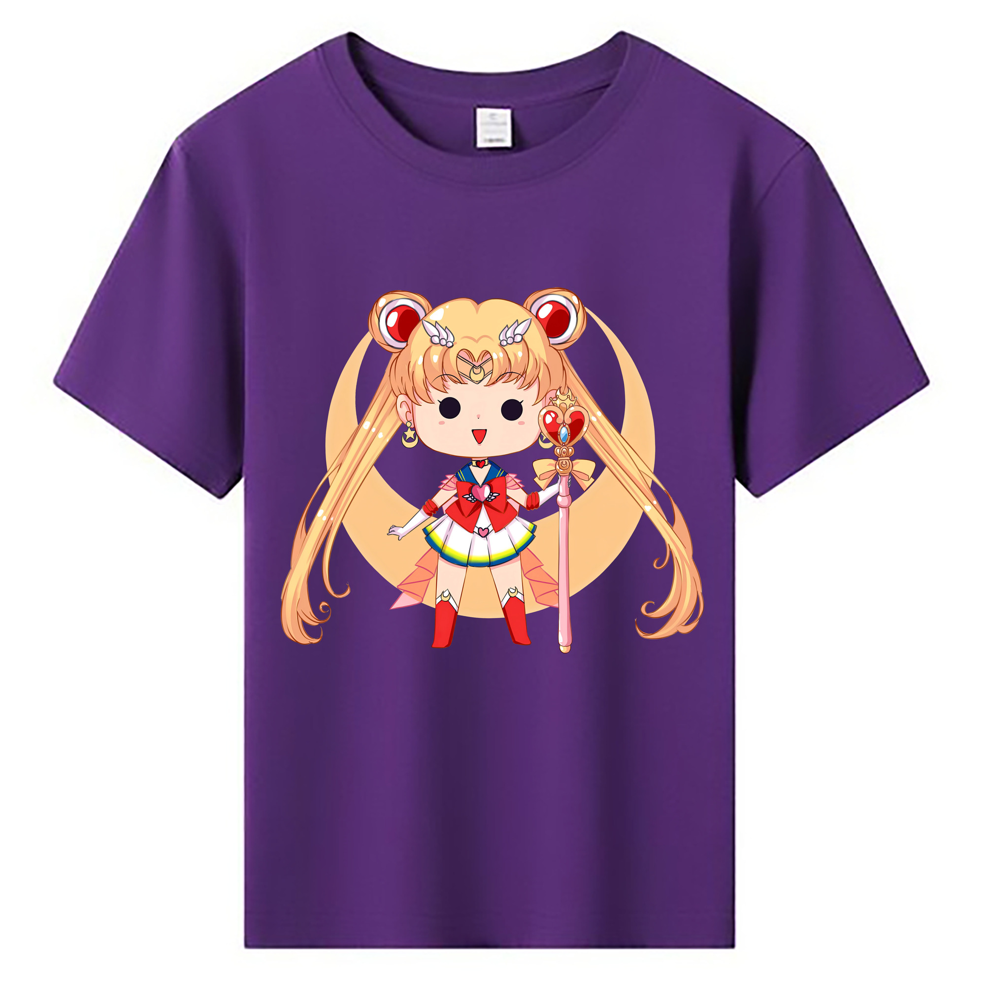 （画像用） 美少女戦士セーラームーン 月野 うさぎ つきの うさぎ Sailor Moon Tsukino Usagi 綿100％キッズTシャツ（フロントプリント）