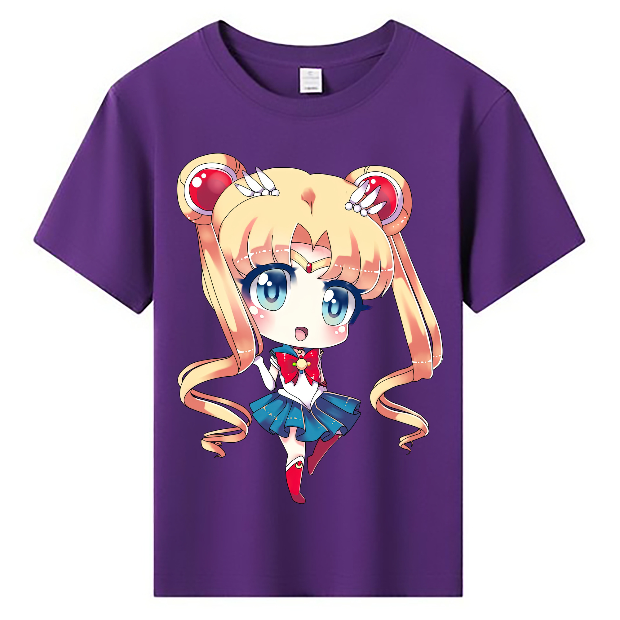 （画像用） 美少女戦士セーラームーン 月野 うさぎ つきの うさぎ Sailor Moon Tsukino Usagi 綿100％キッズTシャツ（フロントプリント）