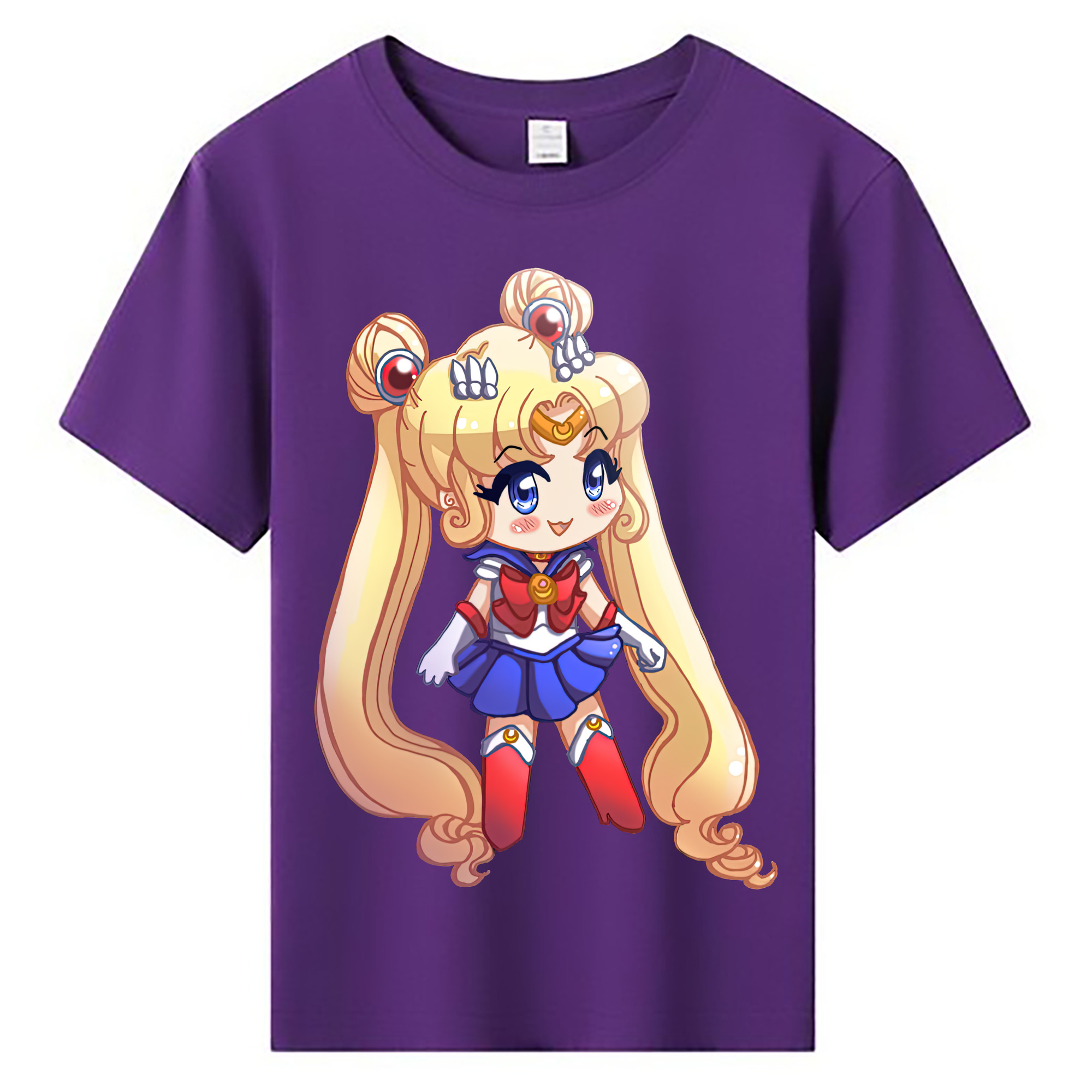 （画像用） 美少女戦士セーラームーン 月野 うさぎ つきの うさぎ Sailor Moon Tsukino Usagi 綿100％キッズTシャツ（フロントプリント）