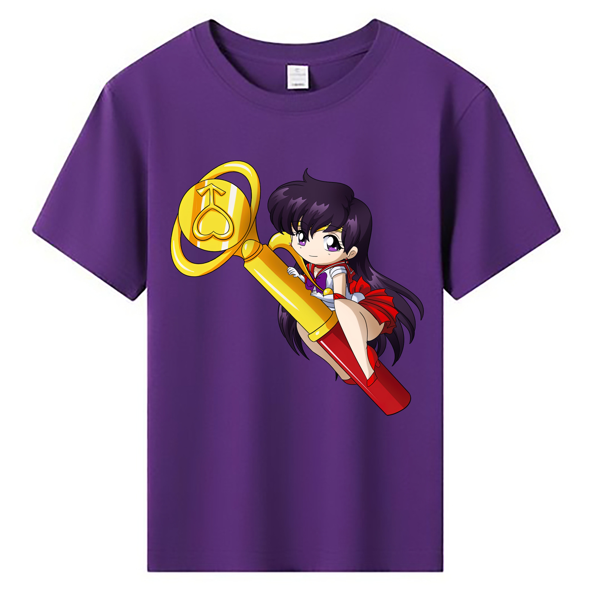 （画像用） 美少女戦士セーラームーン 火野レイ ひの レイ Sailor Moon Hino Rei （セーラーマーズ,Sailor Mars） 綿100％キッズTシャツ（フロントプリント）