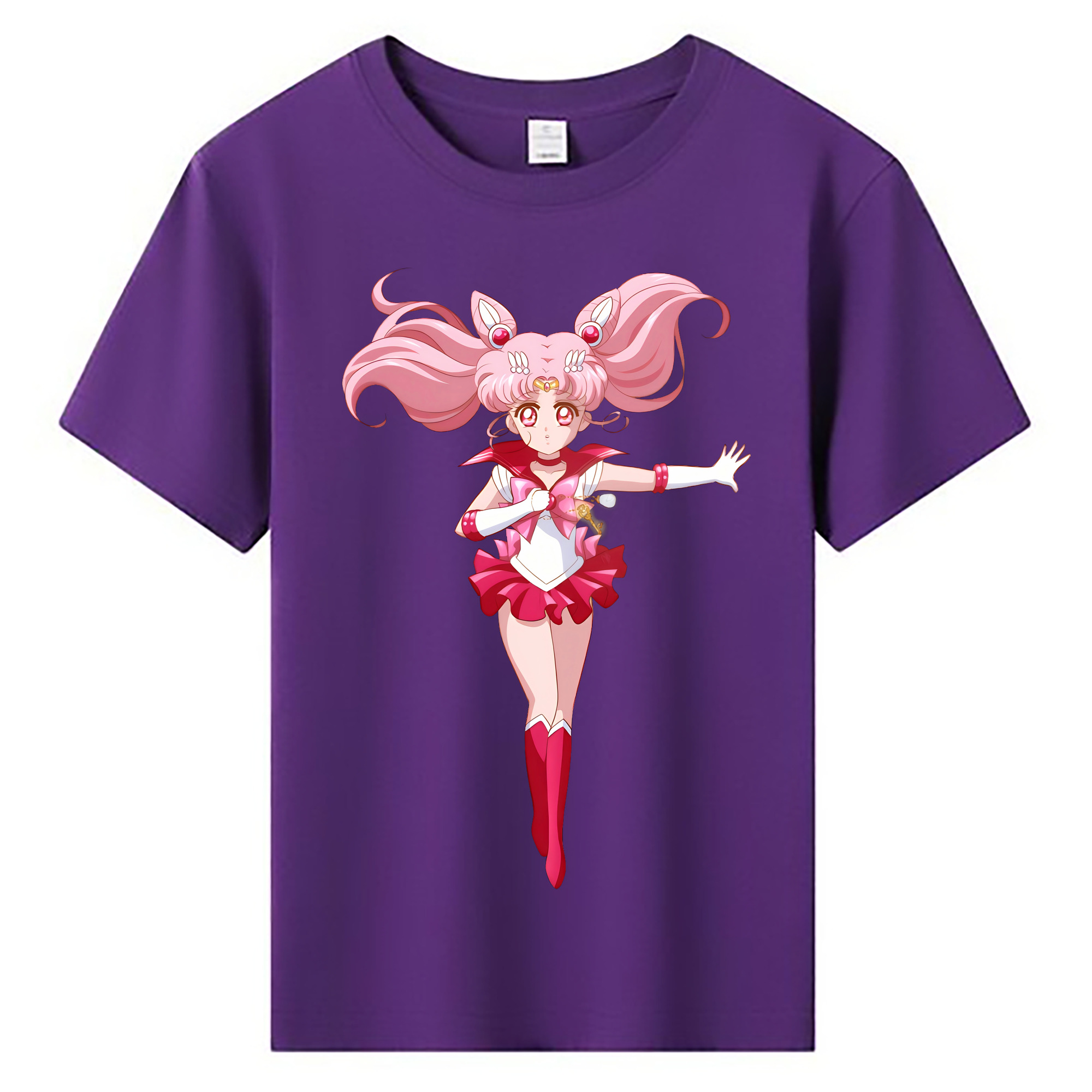 （画像用） 美少女戦士セーラームーン ちびうさ Sailor Moon Chibiusa Tsukino Usagi Small Lady Serenity 綿100％キッズTシャツ（フロントプリント）