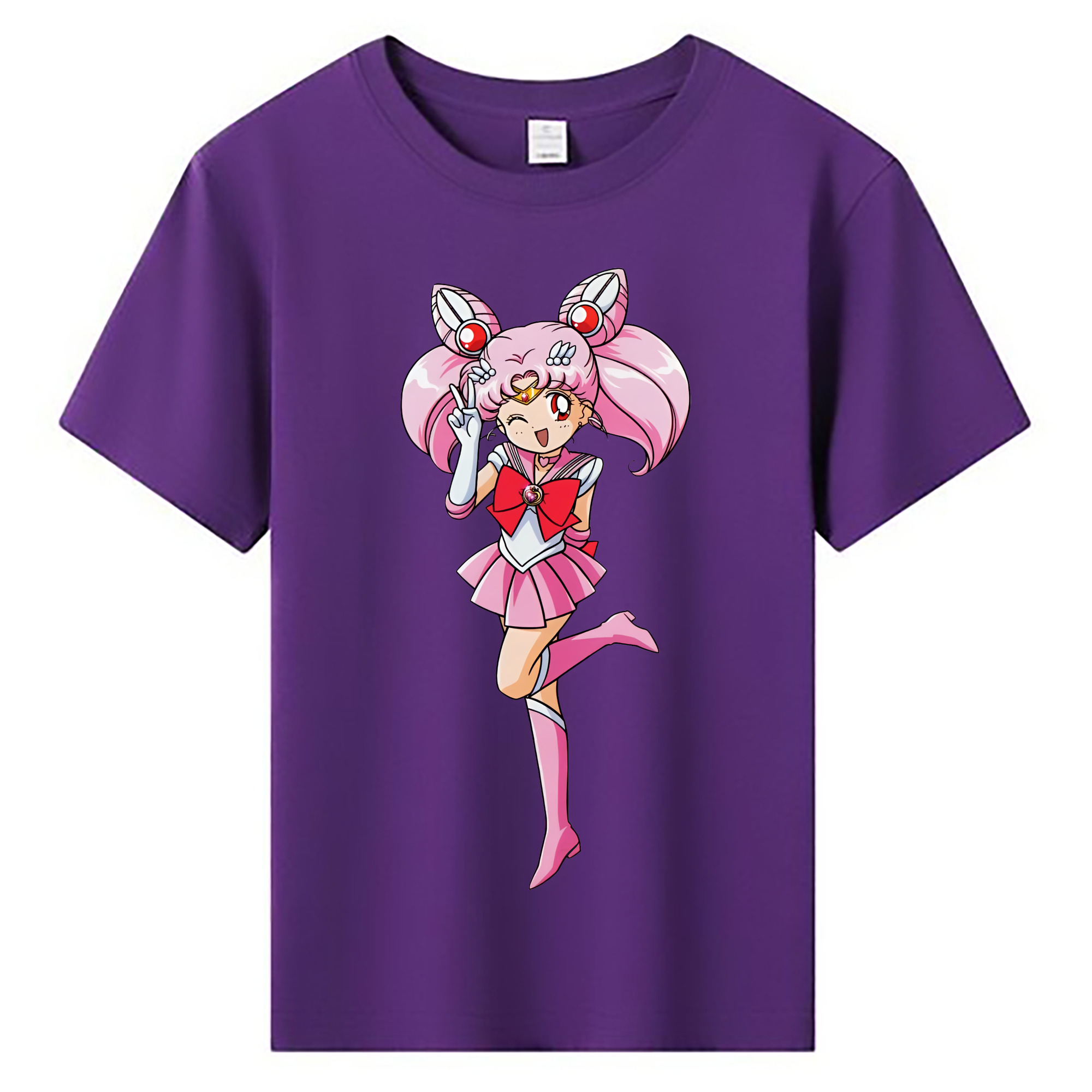 （画像用） 美少女戦士セーラームーン ちびうさ Sailor Moon Chibiusa Tsukino Usagi Small Lady Serenity 綿100％キッズTシャツ（フロントプリント）