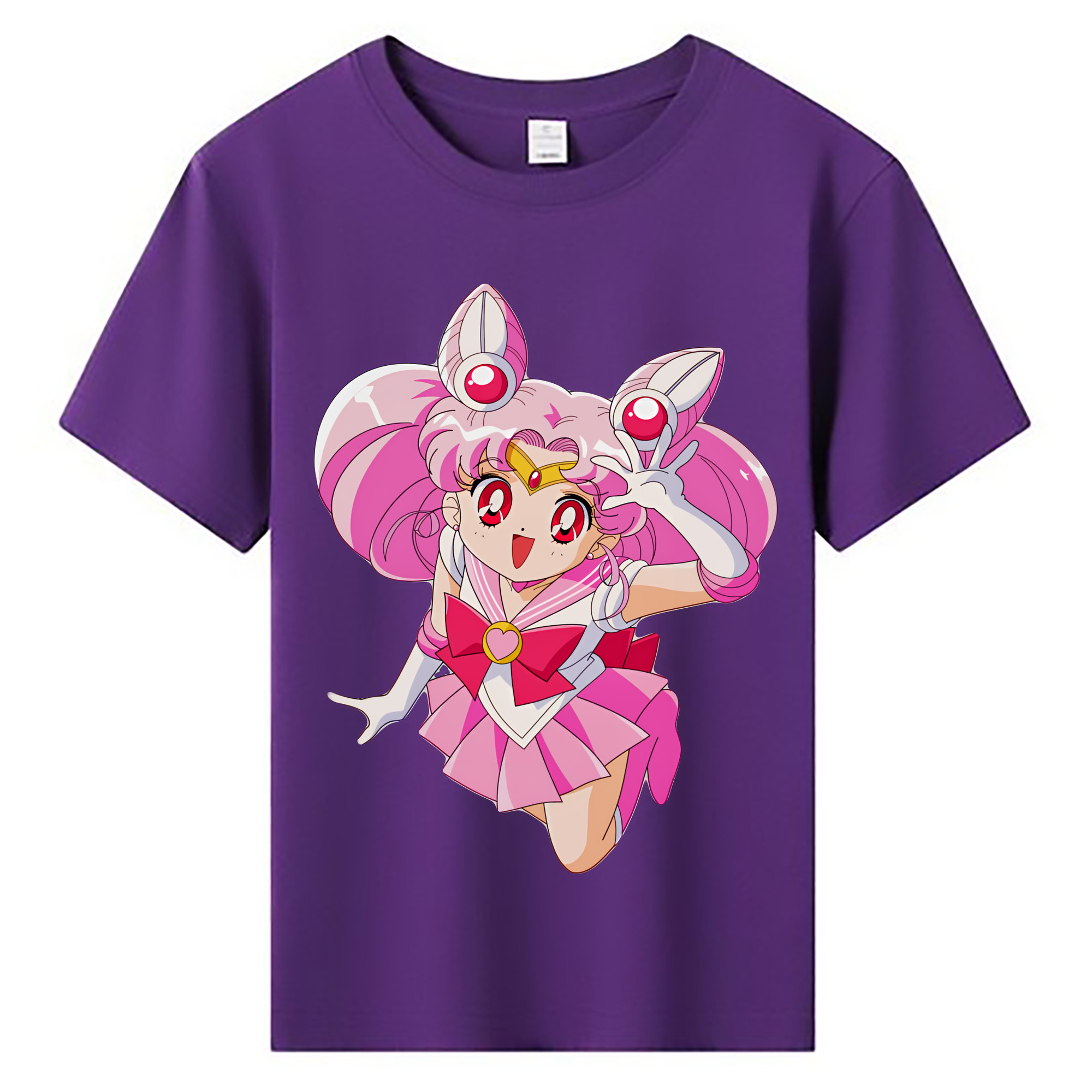 （画像用） 美少女戦士セーラームーン ちびうさ Sailor Moon Chibiusa Tsukino Usagi Small Lady Serenity 綿100％キッズTシャツ（フロントプリント）