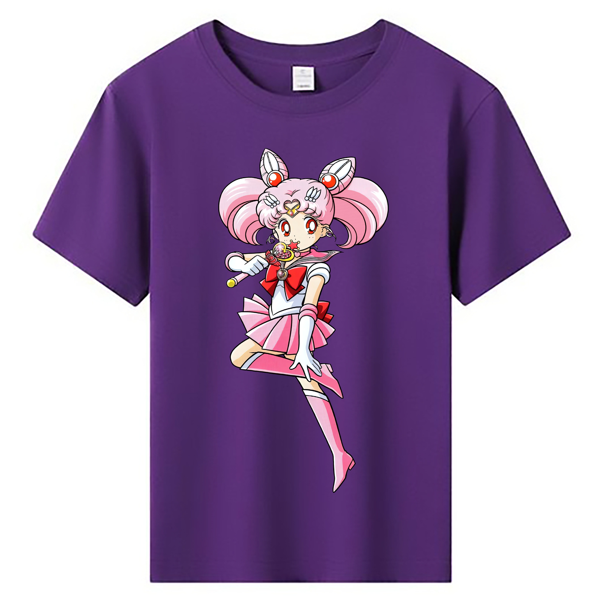 （画像用） 美少女戦士セーラームーン ちびうさ Sailor Moon Chibiusa Tsukino Usagi Small Lady Serenity 綿100％キッズTシャツ（フロントプリント）