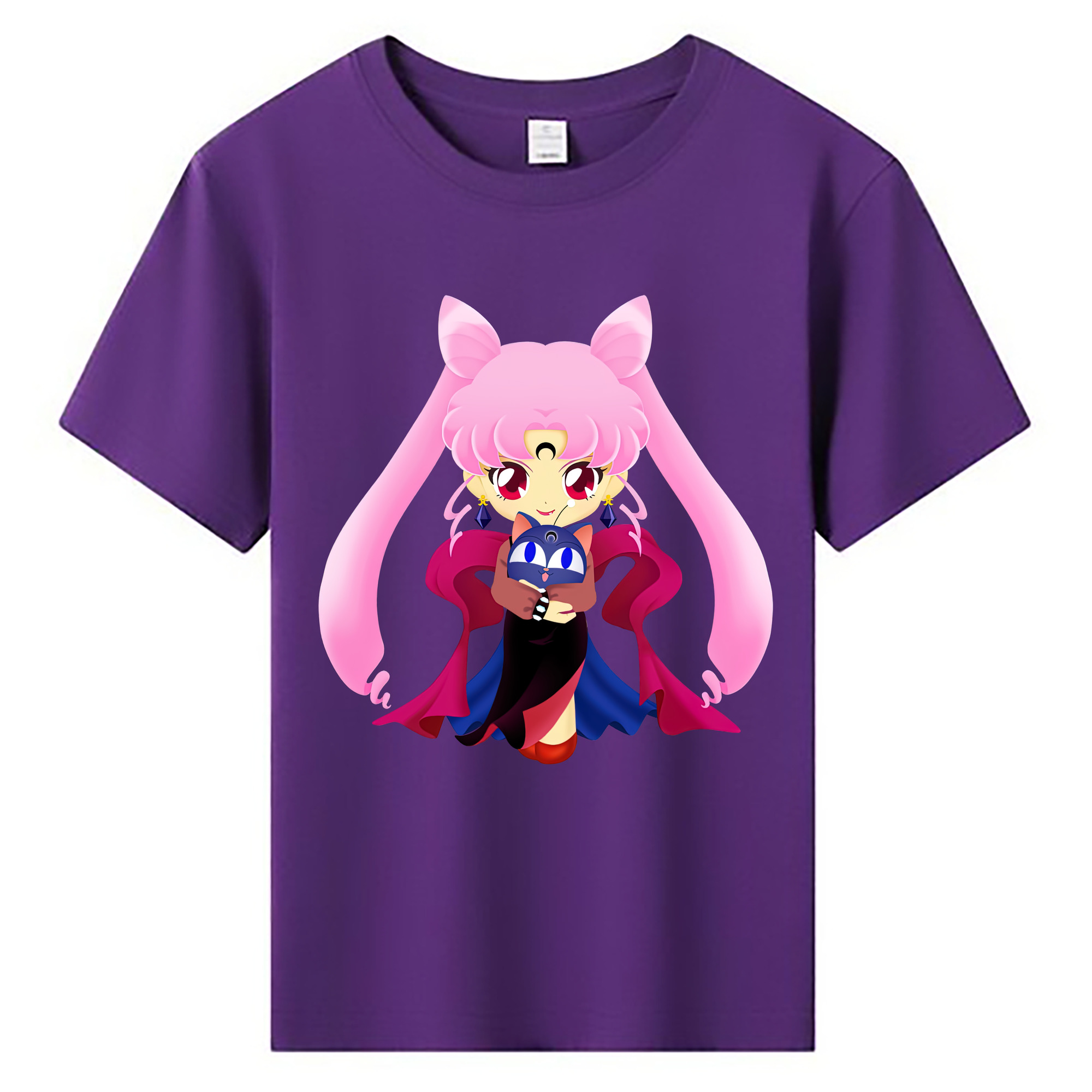 （画像用） 美少女戦士セーラームーン ちびうさ Sailor Moon Chibiusa Tsukino Usagi Small Lady Serenity 綿100％キッズTシャツ（フロントプリント）