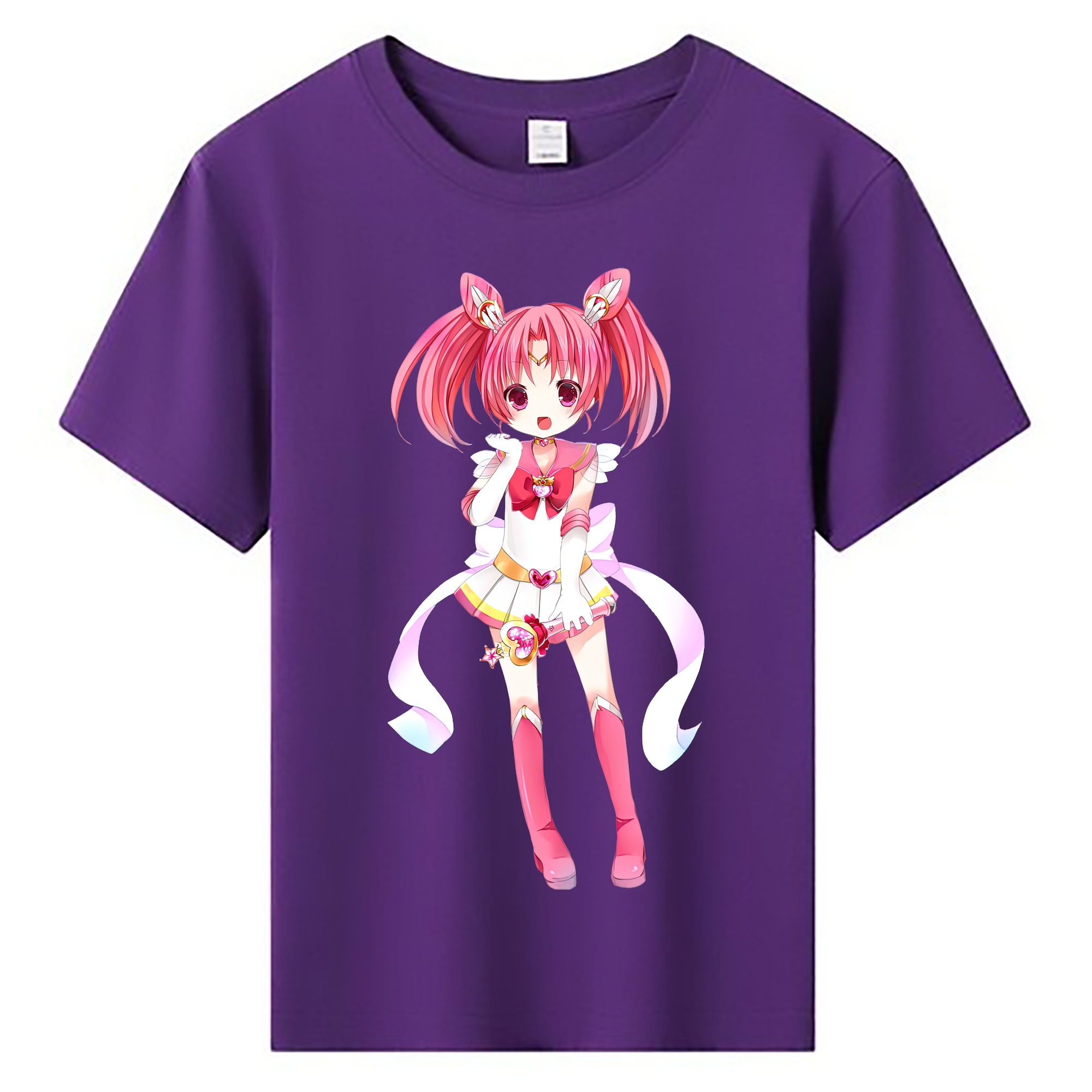 （画像用） 美少女戦士セーラームーン ちびうさ Sailor Moon Chibiusa Tsukino Usagi Small Lady Serenity 綿100％キッズTシャツ（フロントプリント）