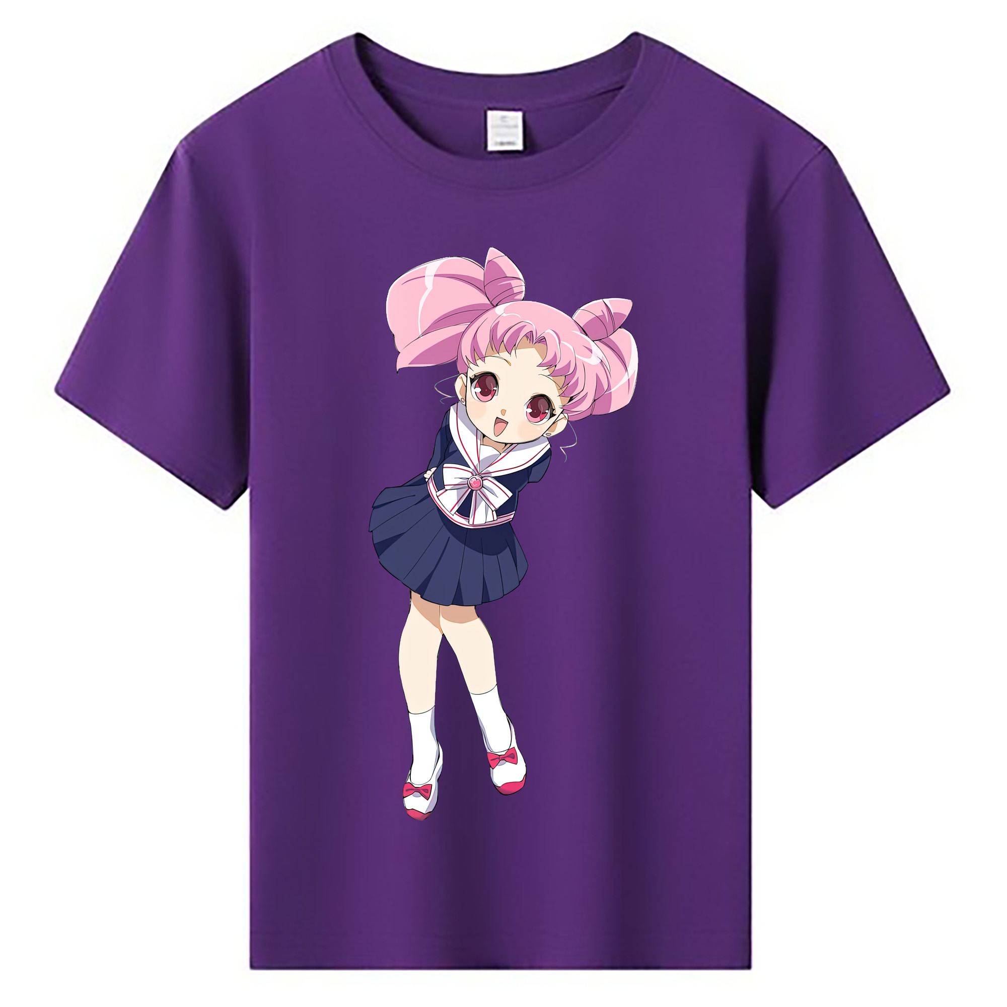 （画像用） 美少女戦士セーラームーン ちびうさ Sailor Moon Chibiusa Tsukino Usagi Small Lady Serenity 綿100％キッズTシャツ（フロントプリント）