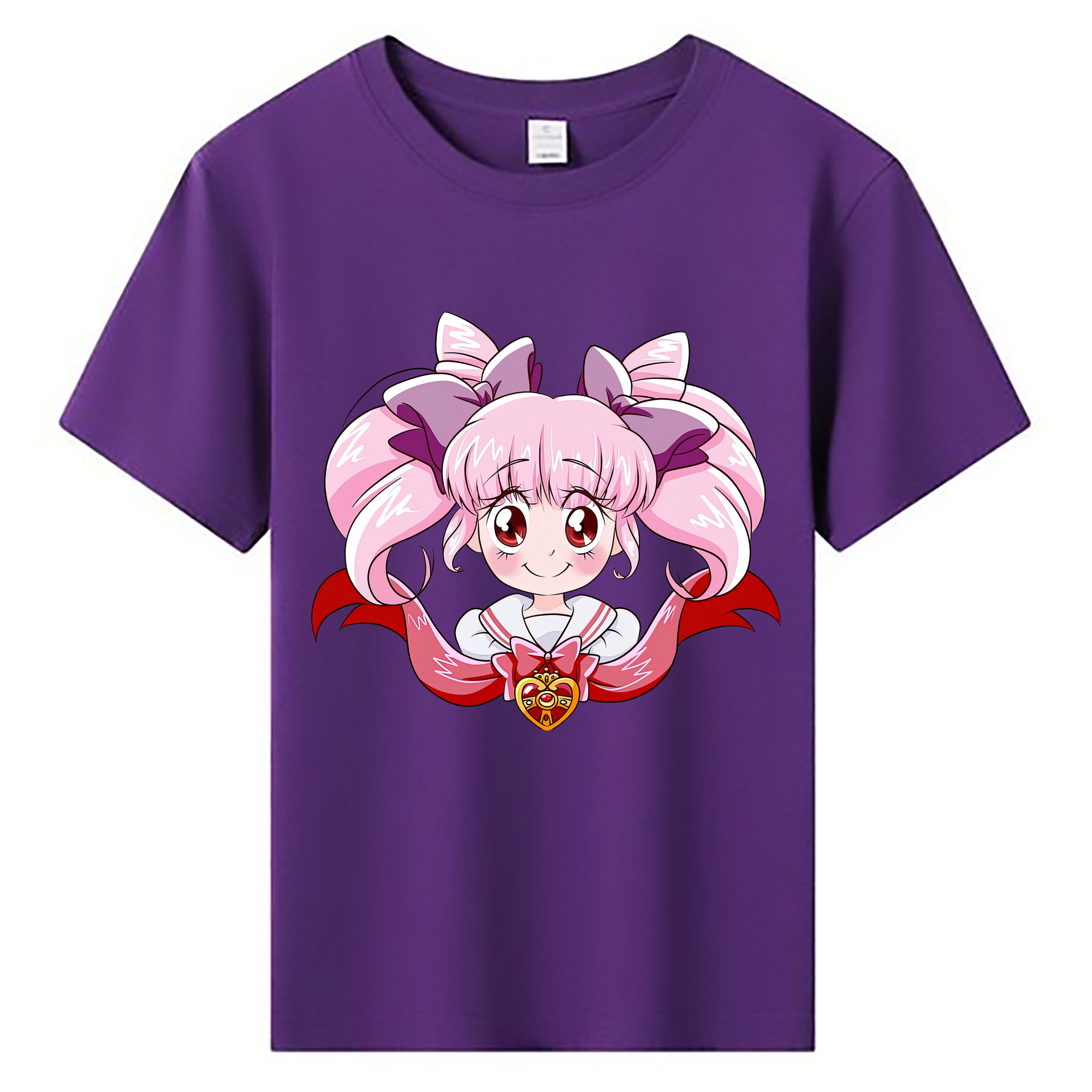 （画像用） 美少女戦士セーラームーン ちびうさ Sailor Moon Chibiusa Tsukino Usagi Small Lady Serenity 綿100％キッズTシャツ（フロントプリント）
