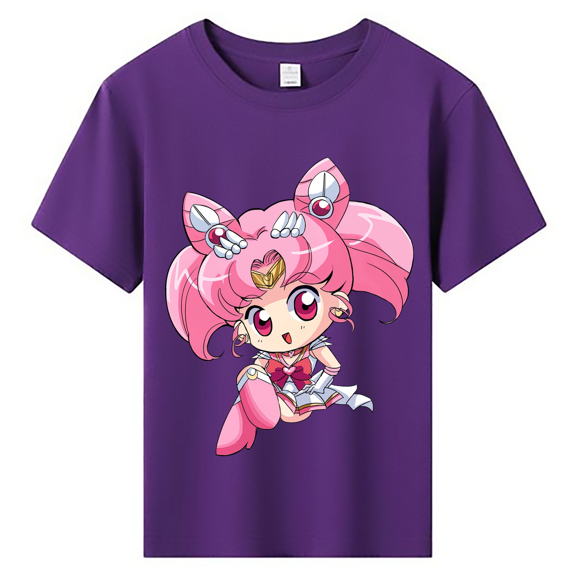 （画像用） 美少女戦士セーラームーン ちびうさ Sailor Moon Chibiusa Tsukino Usagi Small Lady Serenity 綿100％キッズTシャツ（フロントプリント）