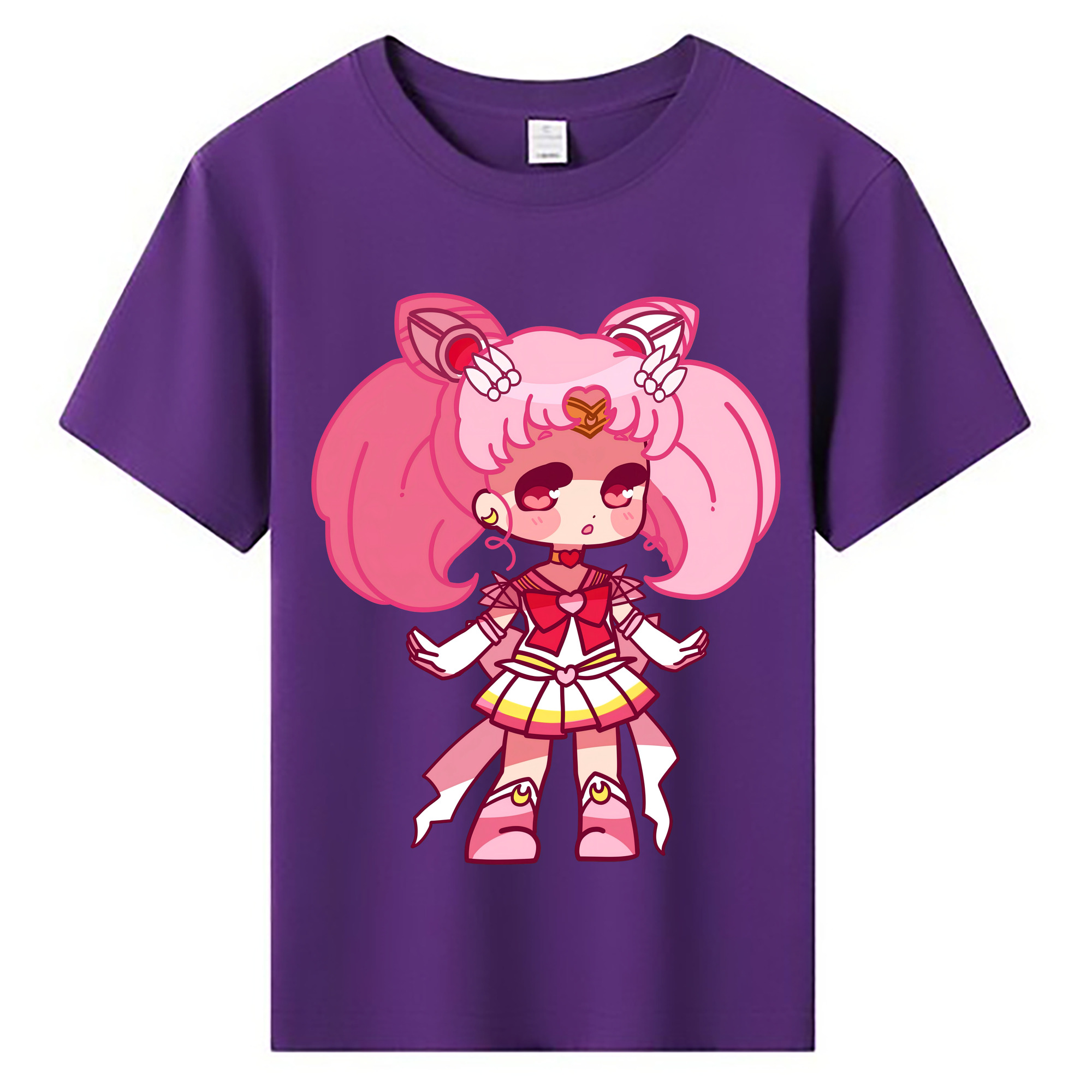 （画像用） 美少女戦士セーラームーン ちびうさ Sailor Moon Chibiusa Tsukino Usagi Small Lady Serenity 綿100％キッズTシャツ（フロントプリント）