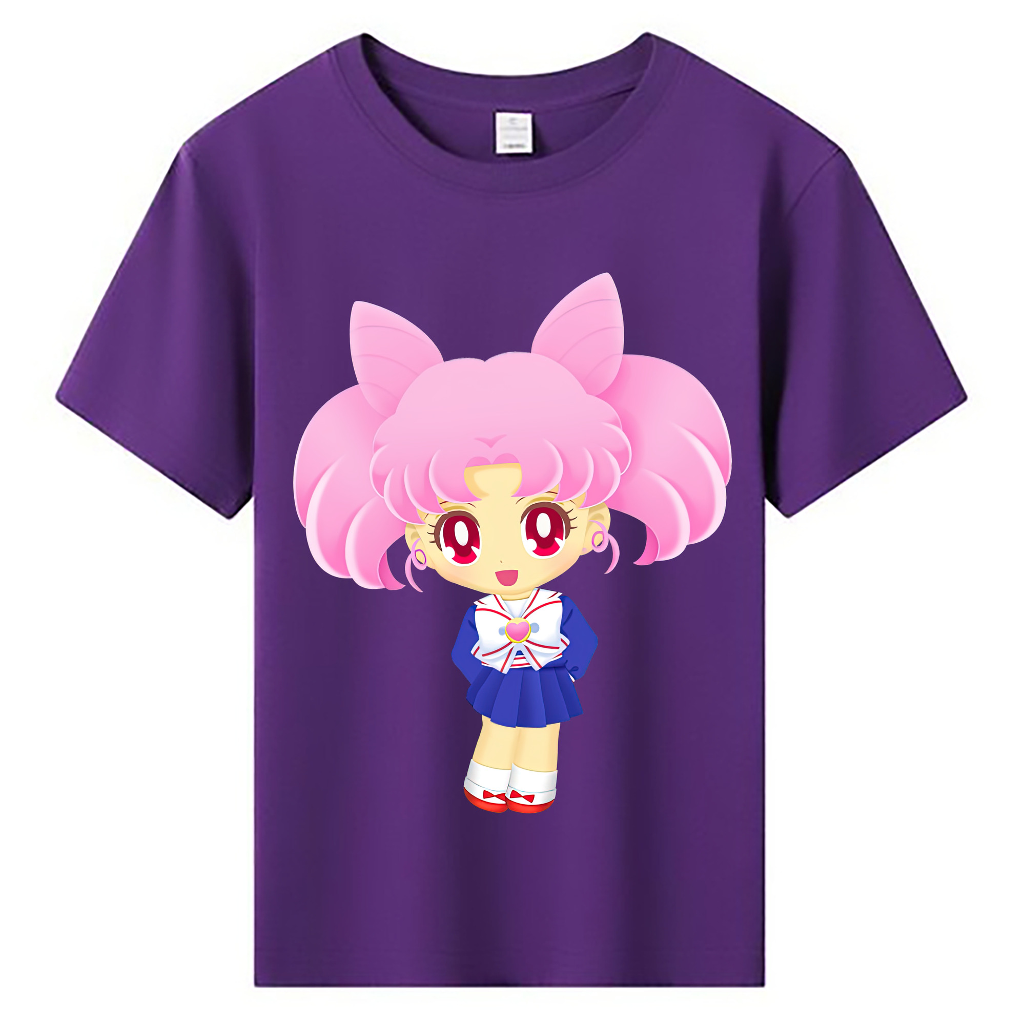 （画像用） 美少女戦士セーラームーン ちびうさ Sailor Moon Chibiusa Tsukino Usagi Small Lady Serenity 綿100％キッズTシャツ（フロントプリント）