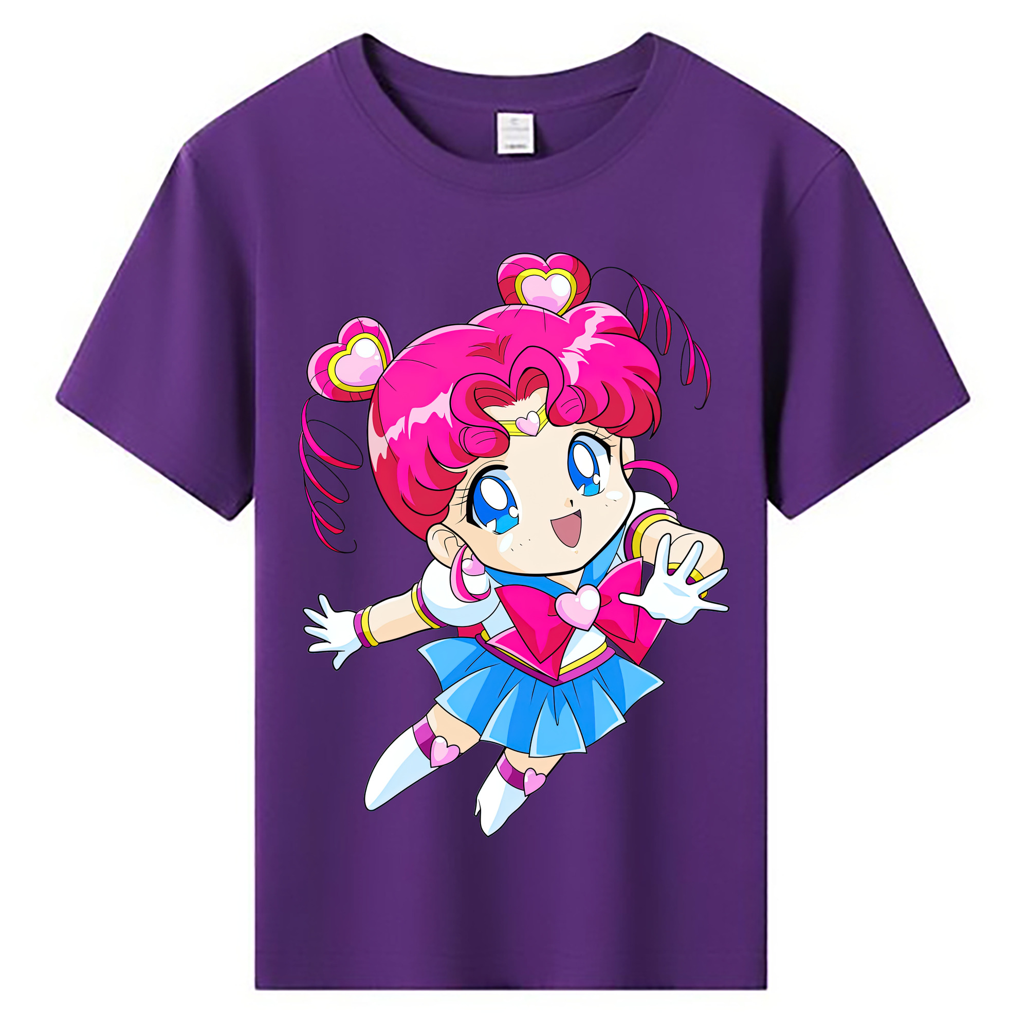 （画像用） 美少女戦士セーラームーン ちびうさ Sailor Moon Chibiusa Tsukino Usagi Small Lady Serenity 綿100％キッズTシャツ（フロントプリント）