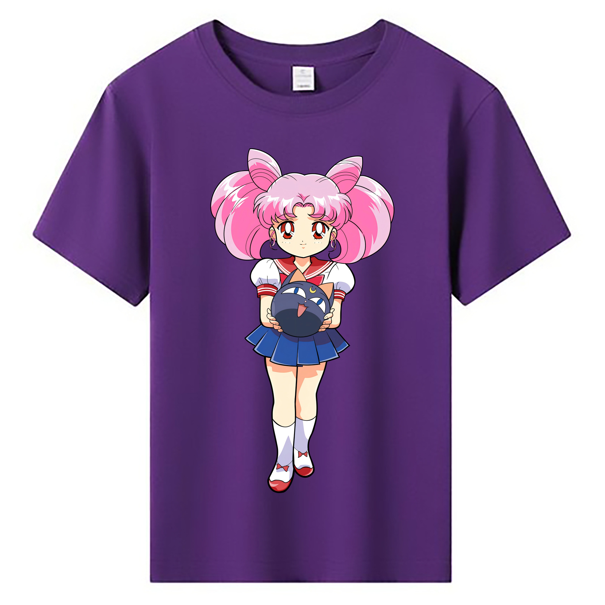 （画像用） 美少女戦士セーラームーン ちびうさ Sailor Moon Chibiusa Tsukino Usagi Small Lady Serenity 綿100％キッズTシャツ（フロントプリント）
