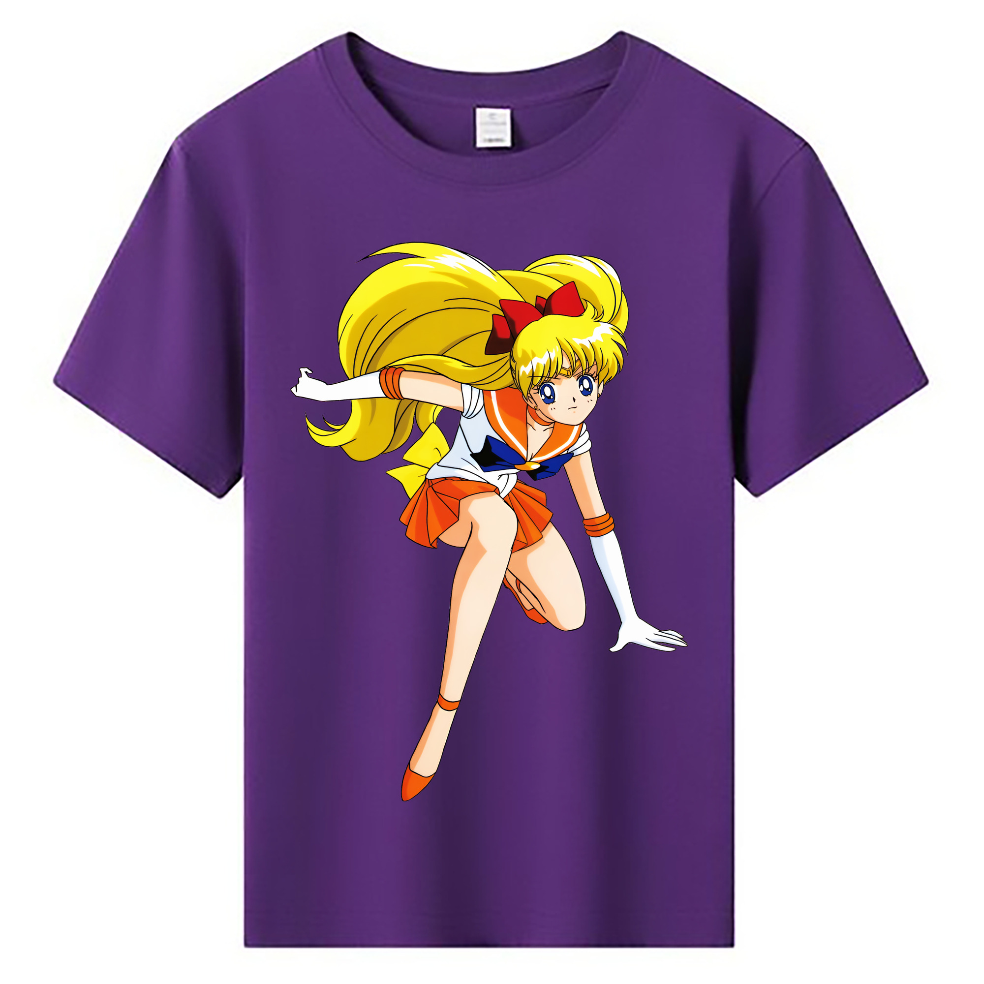 （画像用） 美少女戦士セーラームーン 愛野 美奈子 あいの みなこ Sailor Moon Aino Minako 綿100％キッズTシャツ（フロントプリント）