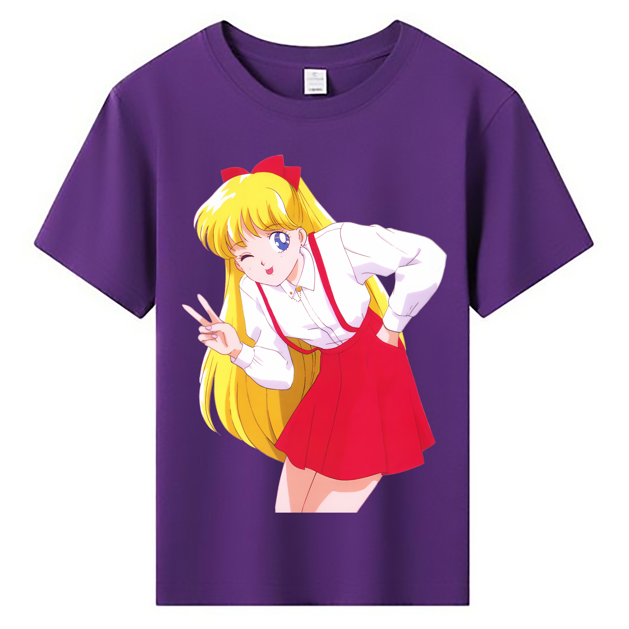 （画像用） 美少女戦士セーラームーン 愛野 美奈子 あいの みなこ Sailor Moon Aino Minako 綿100％キッズTシャツ（フロントプリント）
