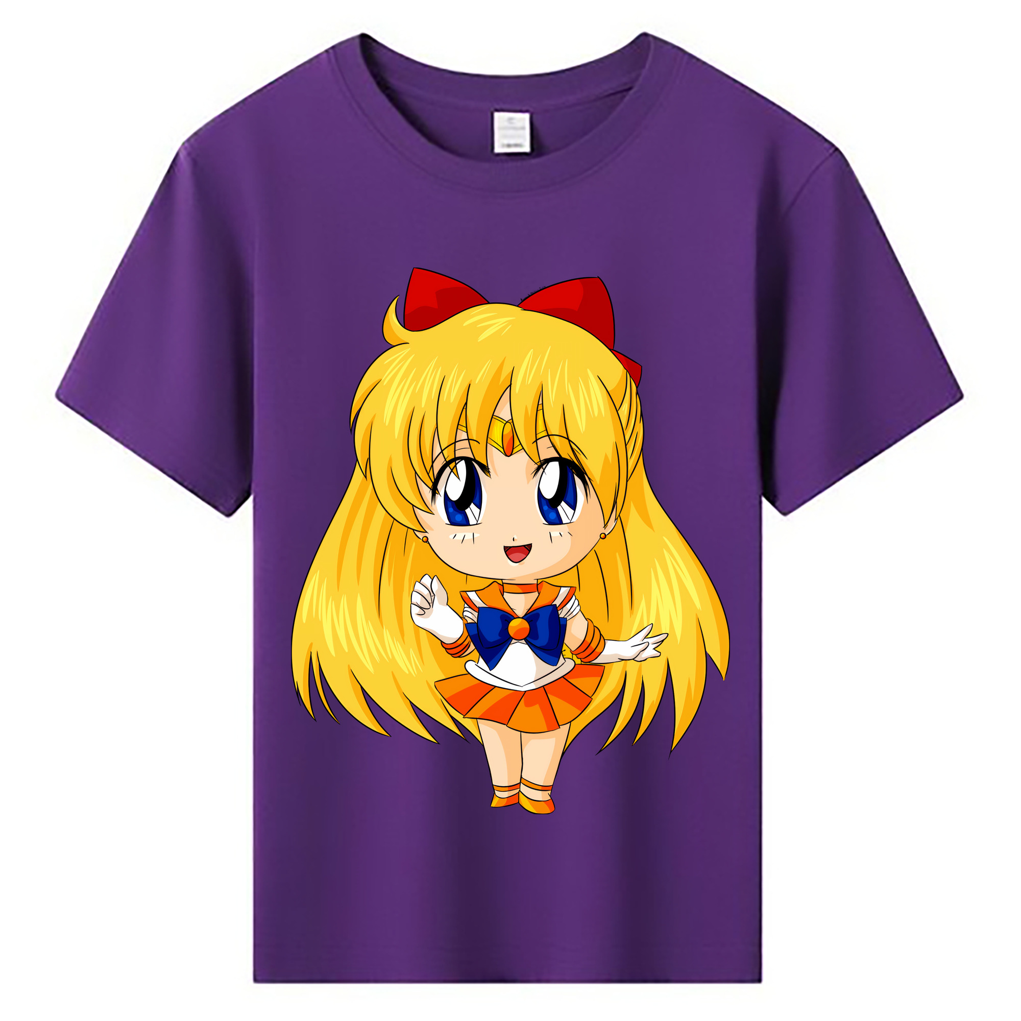 （画像用） 美少女戦士セーラームーン 愛野 美奈子 あいの みなこ Sailor Moon Aino Minako 綿100％キッズTシャツ（フロントプリント）