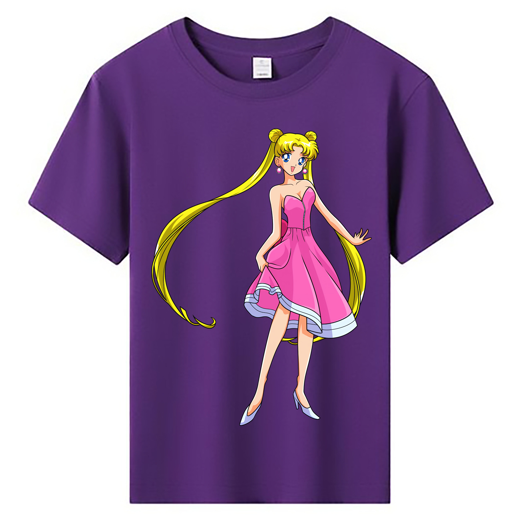 （画像用） 美少女戦士セーラームーン 愛野 美奈子 あいの みなこ Sailor Moon Aino Minako 綿100％キッズTシャツ（フロントプリント）