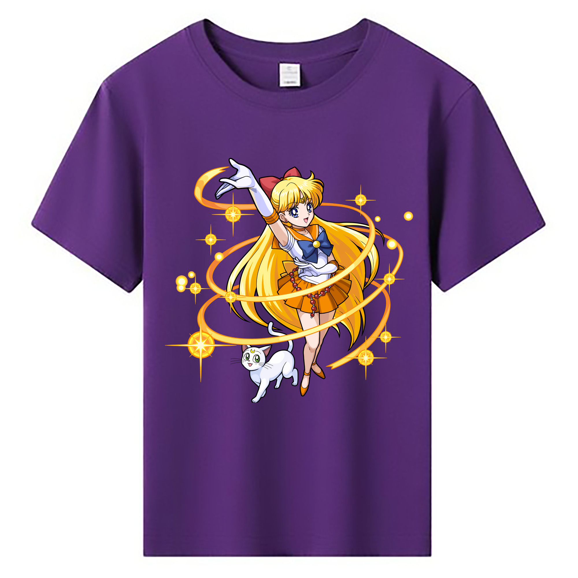（画像用） 美少女戦士セーラームーン 愛野 美奈子 あいの みなこ Sailor Moon Aino Minako 綿100％キッズTシャツ（フロントプリント）