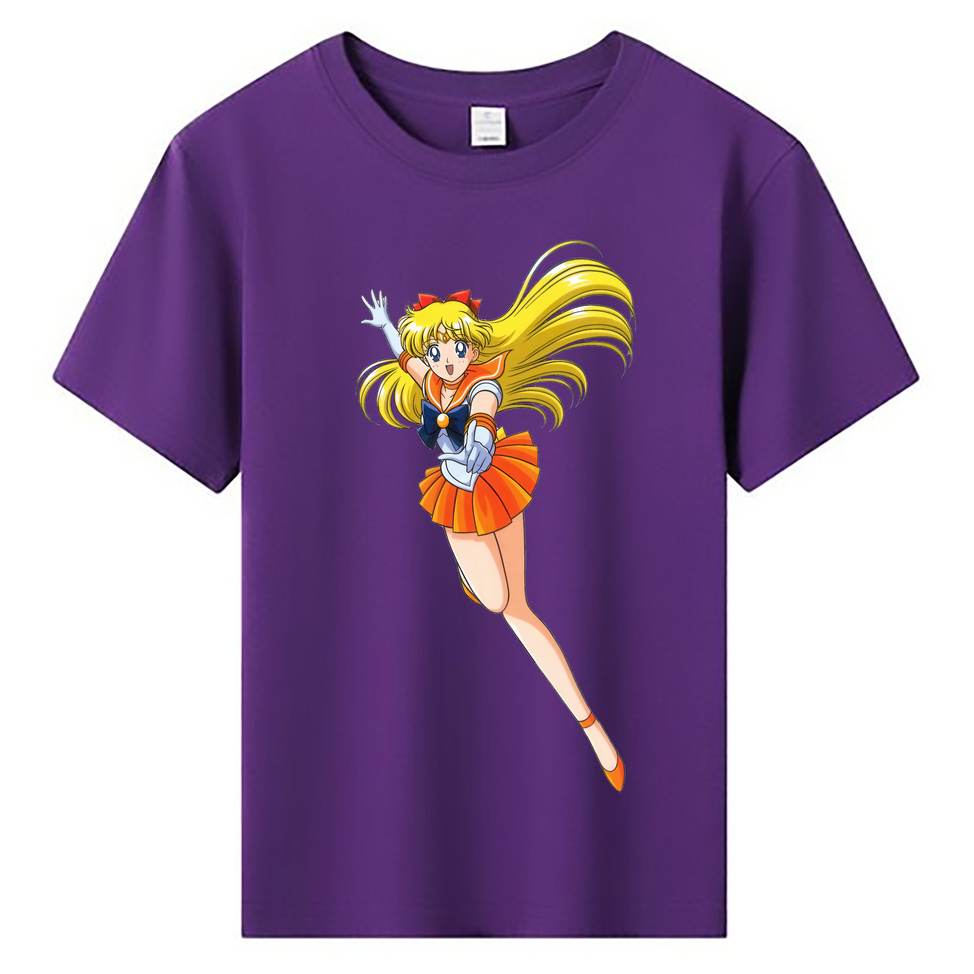 （画像用） 美少女戦士セーラームーン 愛野 美奈子 あいの みなこ Sailor Moon Aino Minako 綿100％キッズTシャツ（フロントプリント）