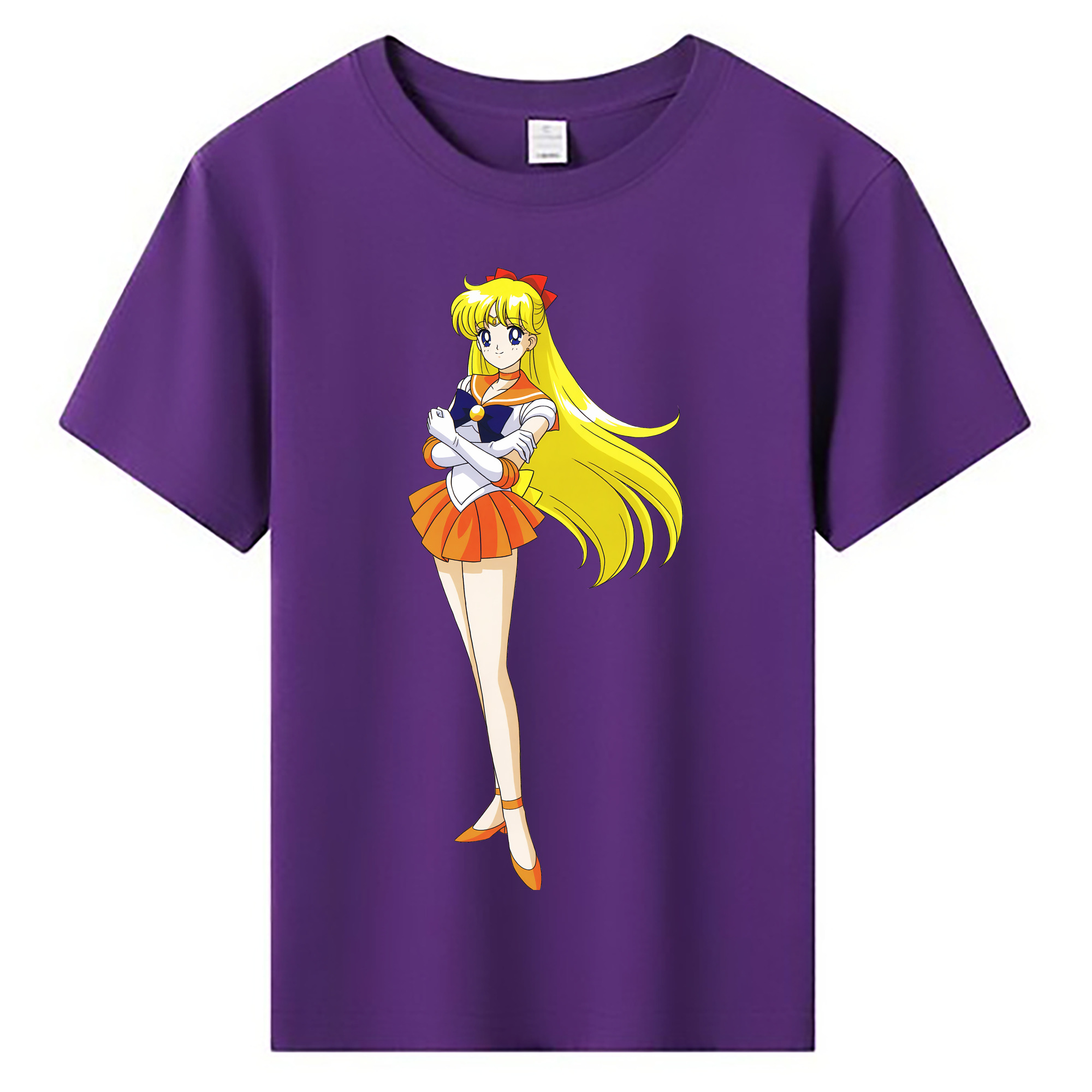 （画像用） 美少女戦士セーラームーン 愛野 美奈子 あいの みなこ Sailor Moon Aino Minako 綿100％キッズTシャツ（フロントプリント）