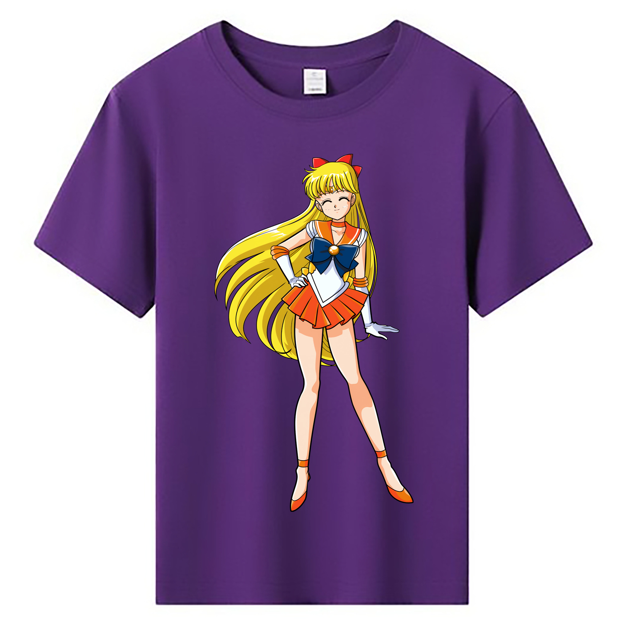（画像用） 美少女戦士セーラームーン 愛野 美奈子 あいの みなこ Sailor Moon Aino Minako 綿100％キッズTシャツ（フロントプリント）