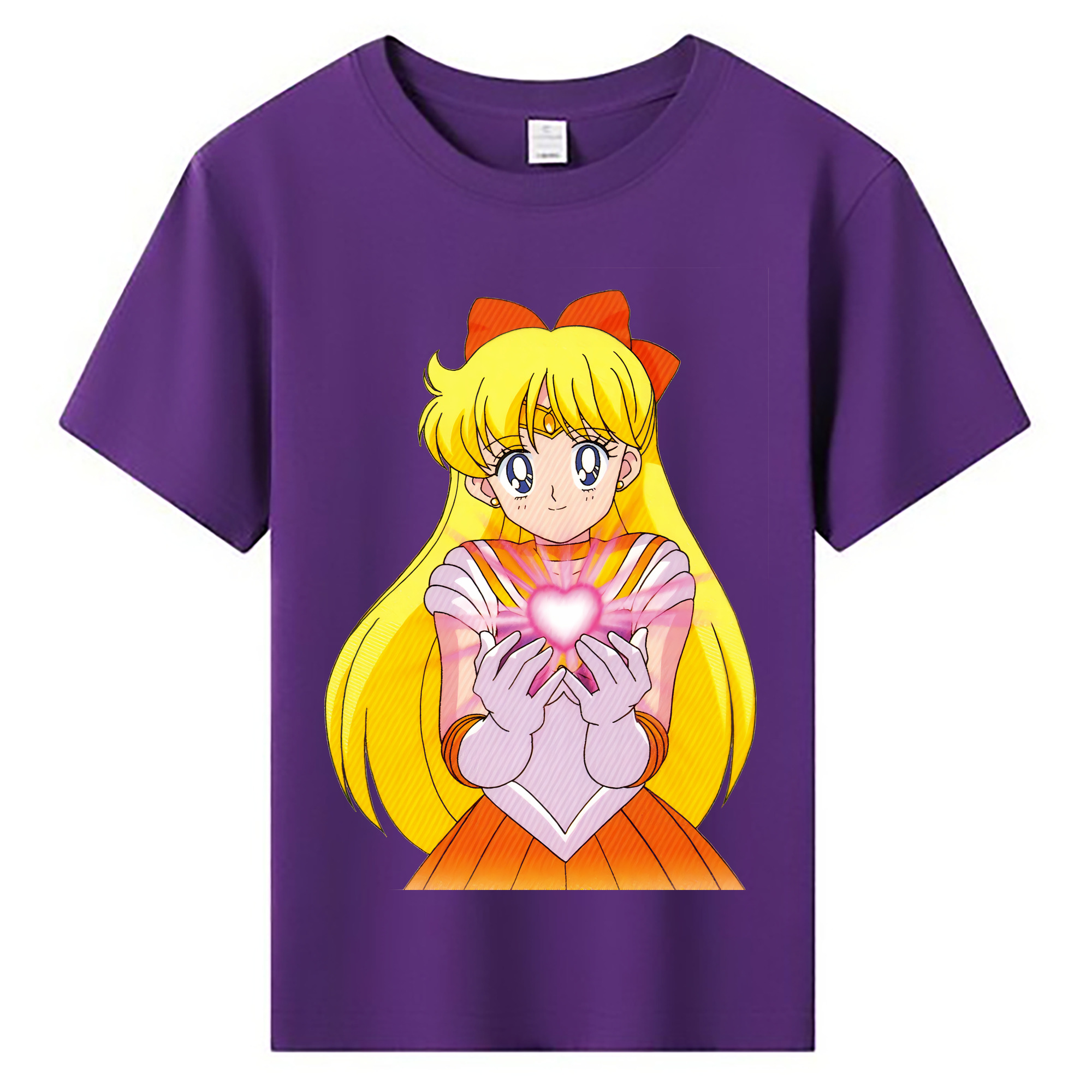 （画像用） 美少女戦士セーラームーン 愛野 美奈子 あいの みなこ Sailor Moon Aino Minako 綿100％キッズTシャツ（フロントプリント）