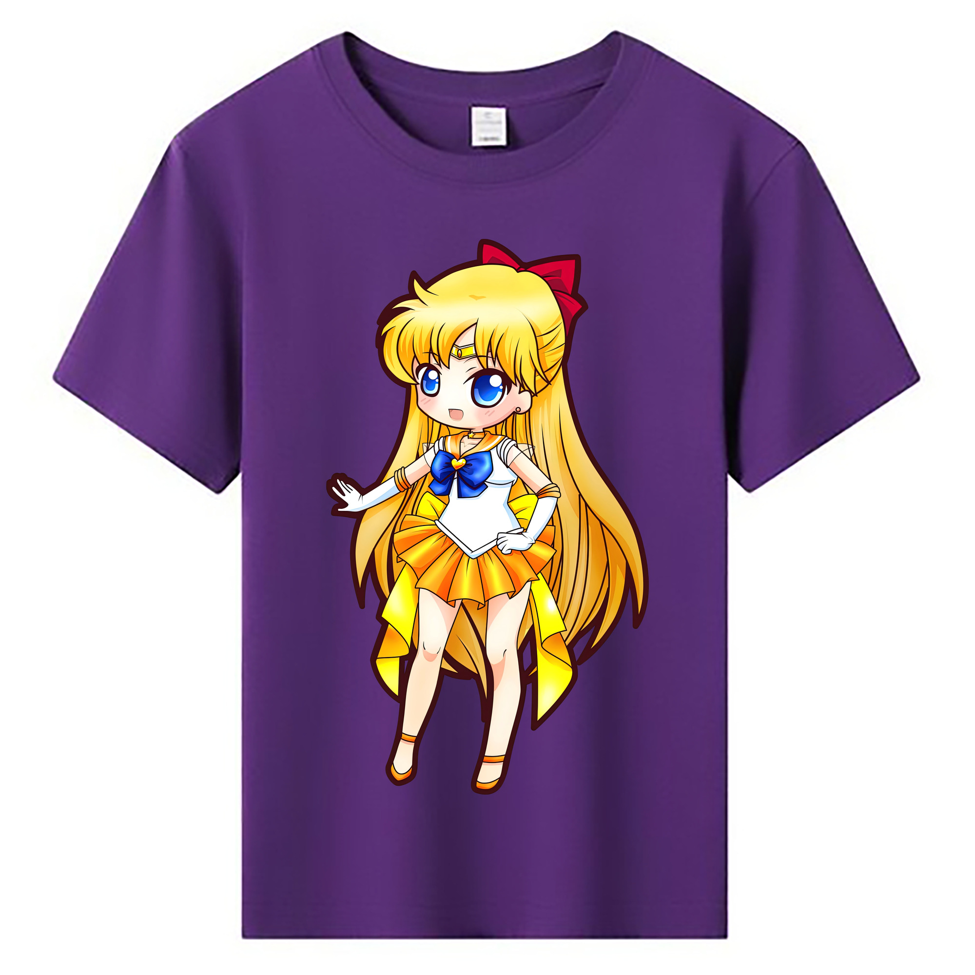 （画像用） 美少女戦士セーラームーン 愛野 美奈子 あいの みなこ Sailor Moon Aino Minako 綿100％キッズTシャツ（フロントプリント）