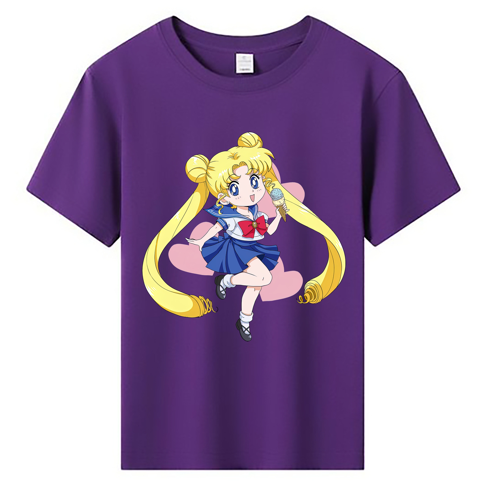 （画像用） 美少女戦士セーラームーン 愛野 美奈子 あいの みなこ Sailor Moon Aino Minako 綿100％キッズTシャツ（フロントプリント）